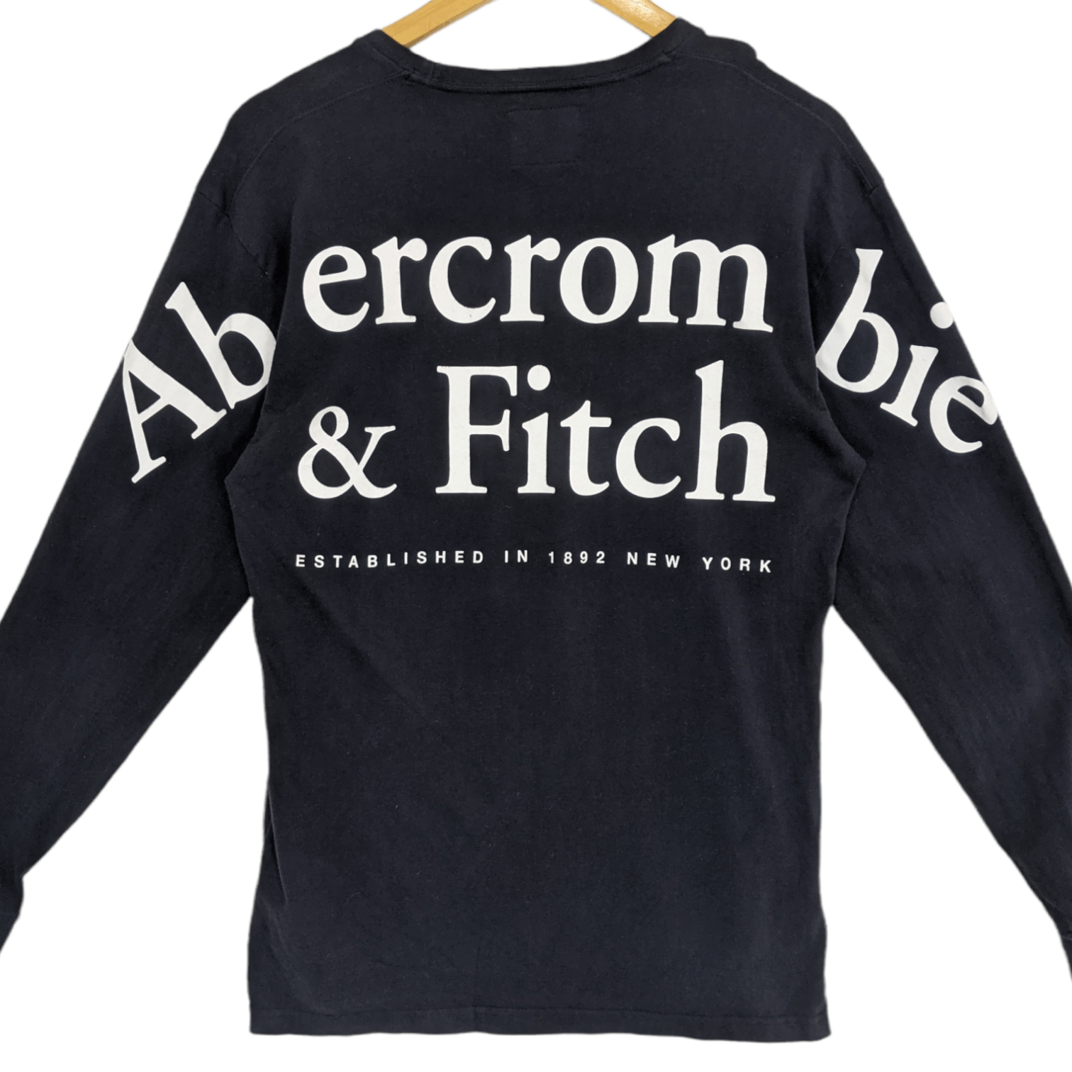 Abercrombie & Fitch ABERCROMBIE & FITCH Big Spell Out Long Sleeve T-Shirt Size US S / EU 44-46 / 1 - 4 Thumbnail
