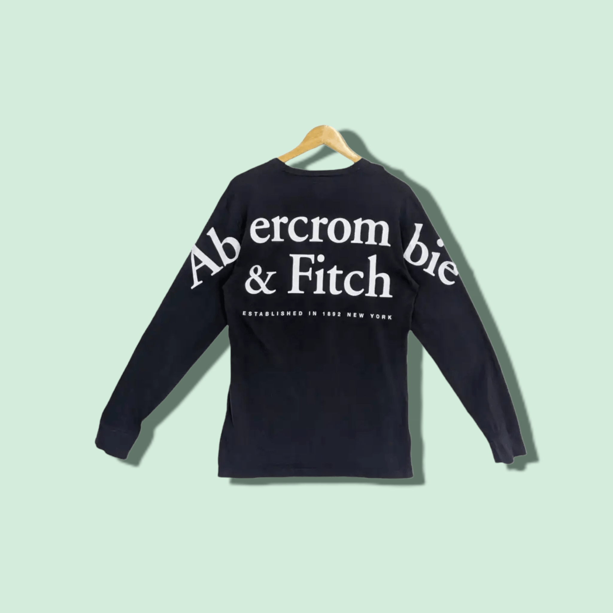 Abercrombie & Fitch ABERCROMBIE & FITCH Big Spell Out Long Sleeve T-Shirt Size US S / EU 44-46 / 1 - 1 Thumbnail