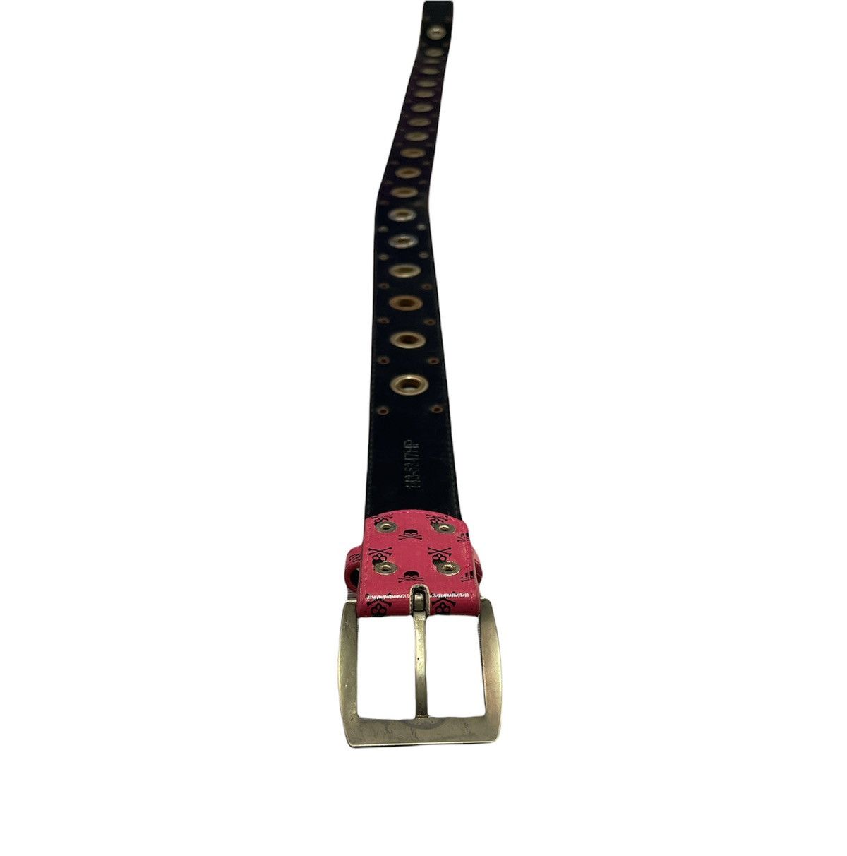 If Six Was Nine Vintage Belt Skulls Design Size 40 - 3 Thumbnail