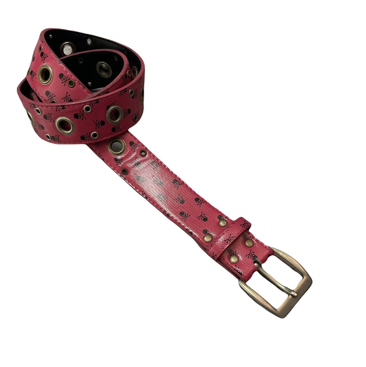 If Six Was Nine Vintage Belt Skulls Design Size 40 - 1 Thumbnail