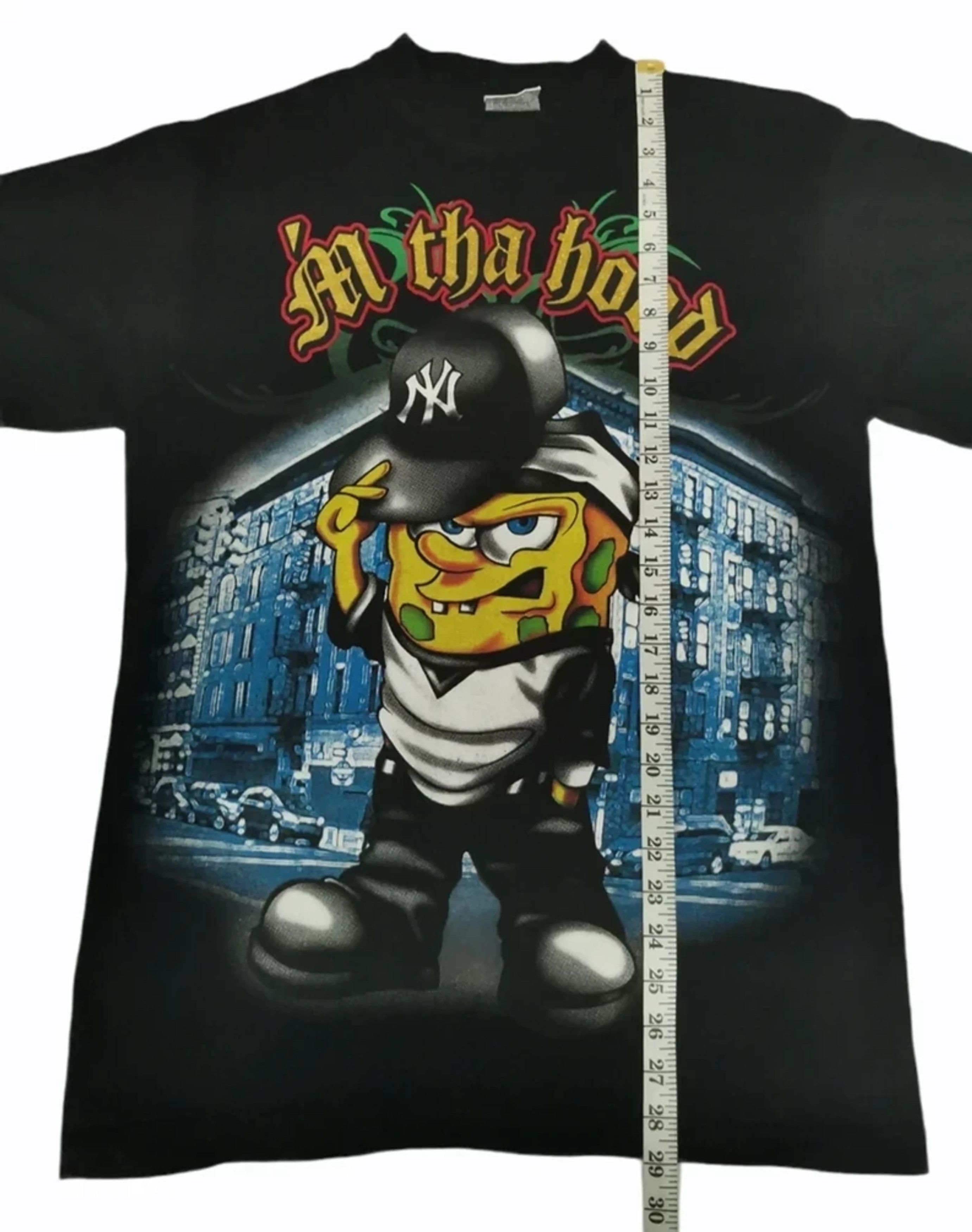 Rap Tees Vintage SpongeBob NY Rap Tee Tupac Hiphop Eminem Outkast Size US M / EU 48-50 / 2 - 4 Thumbnail