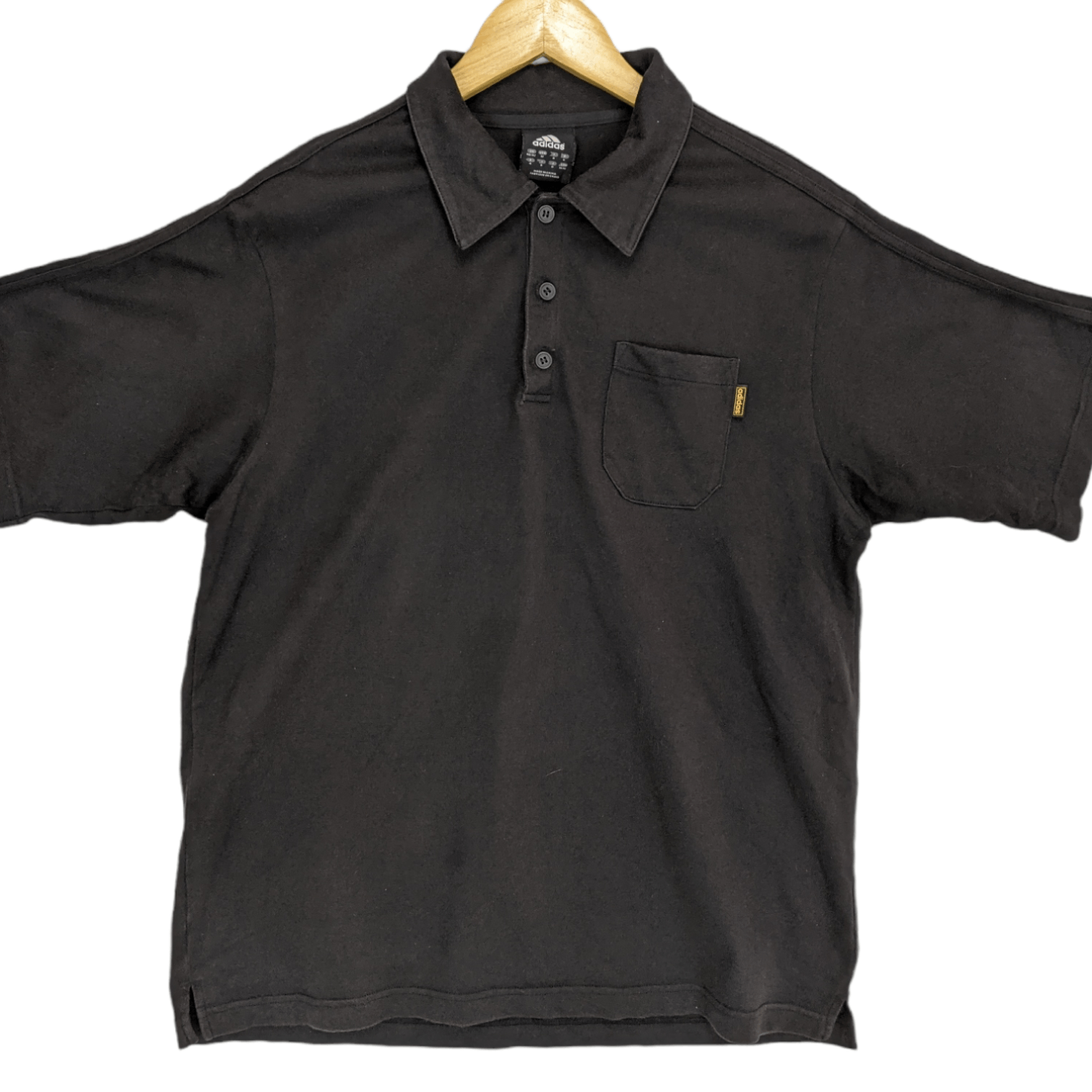Adidas ADIDAS Black Polo Shirt Size US M / EU 48-50 / 2 - 2 Thumbnail