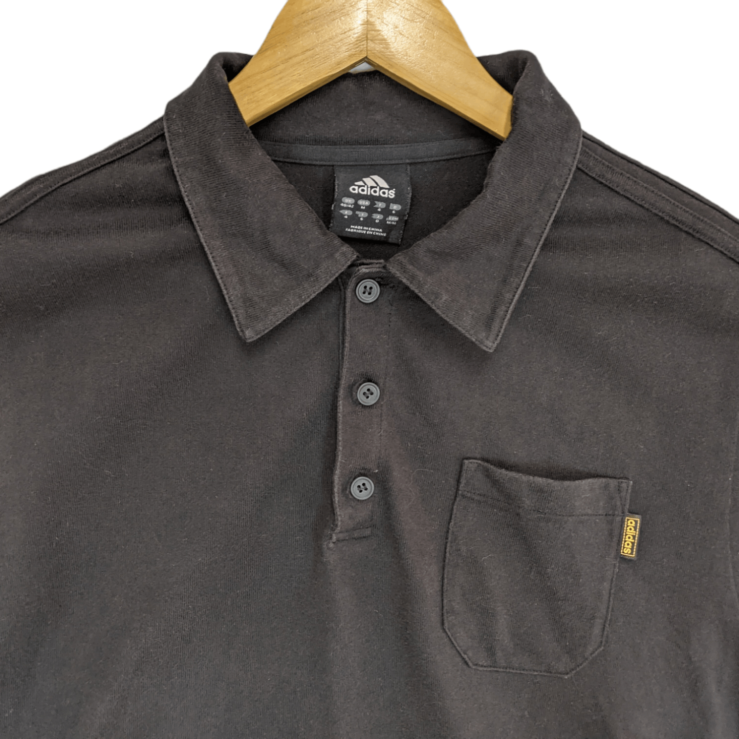 Adidas ADIDAS Black Polo Shirt Size US M / EU 48-50 / 2 - 4 Thumbnail