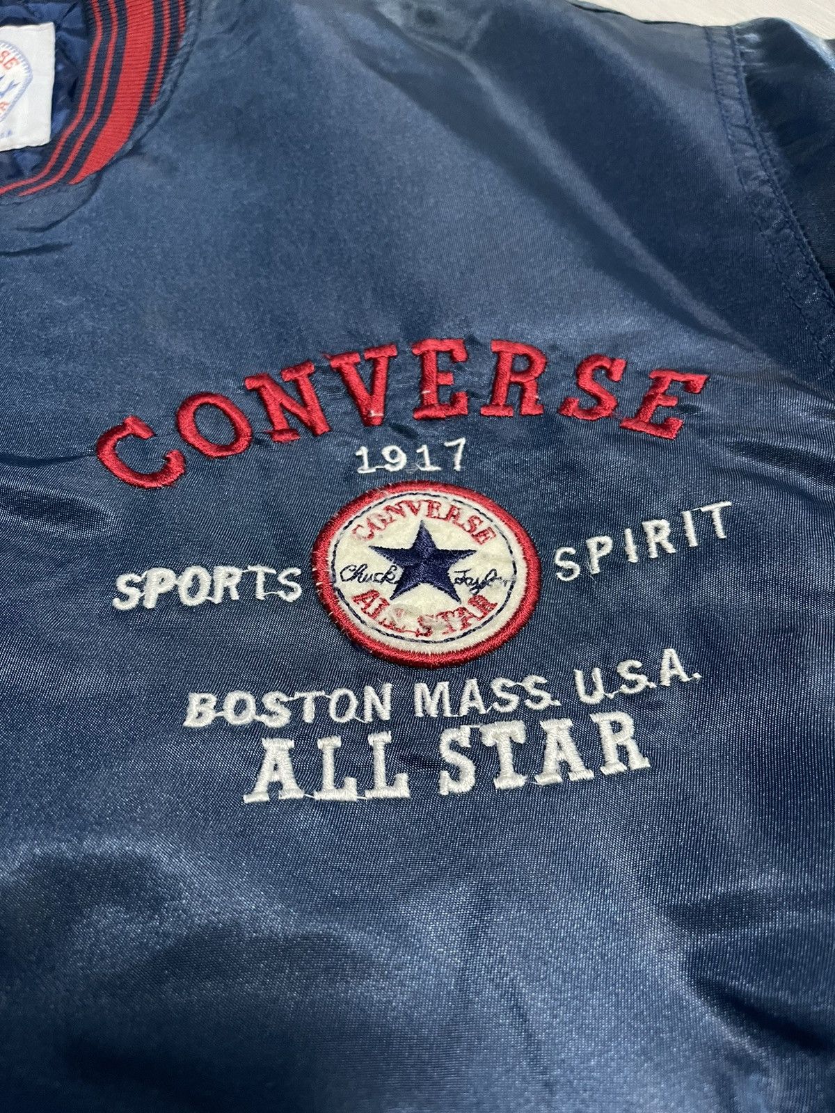 Converse × Vintage Vintage Bomber Jacket Converse Big Logo Size US M / EU 48-50 / 2 - 5 Thumbnail
