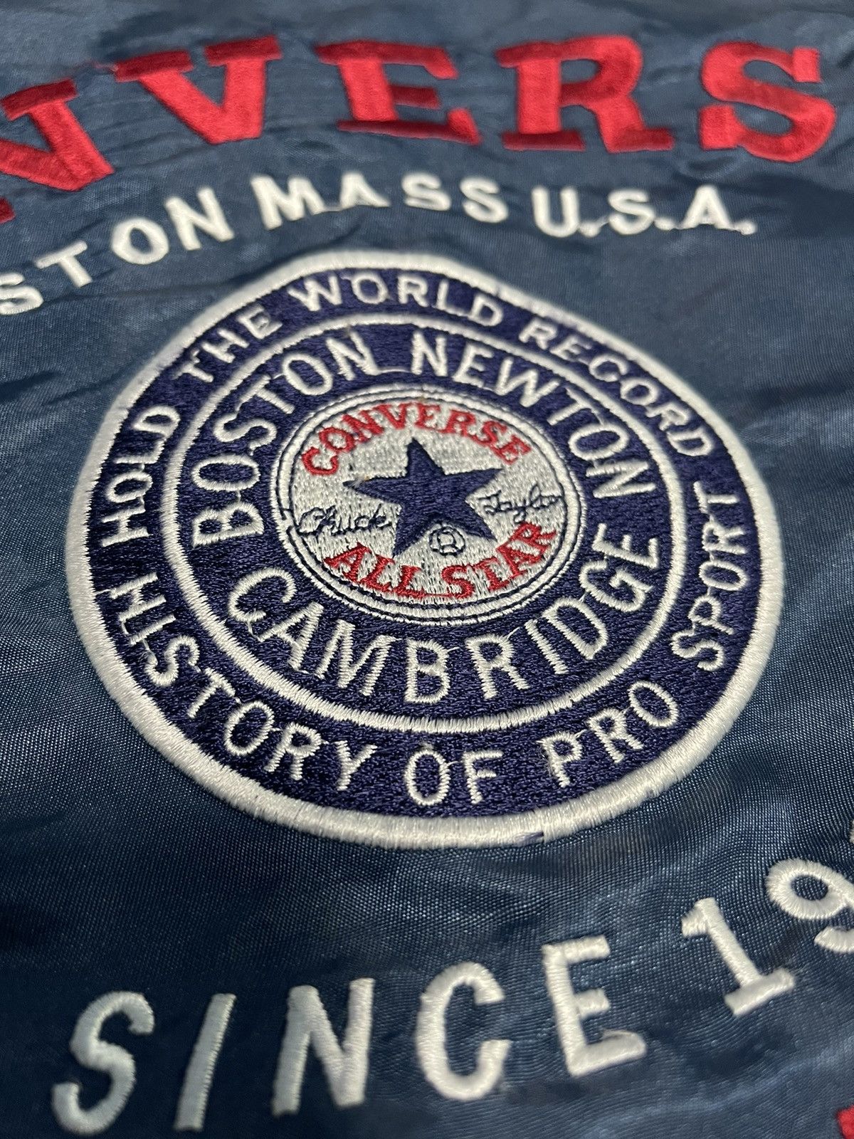 Converse × Vintage Vintage Bomber Jacket Converse Big Logo Size US M / EU 48-50 / 2 - 4 Thumbnail