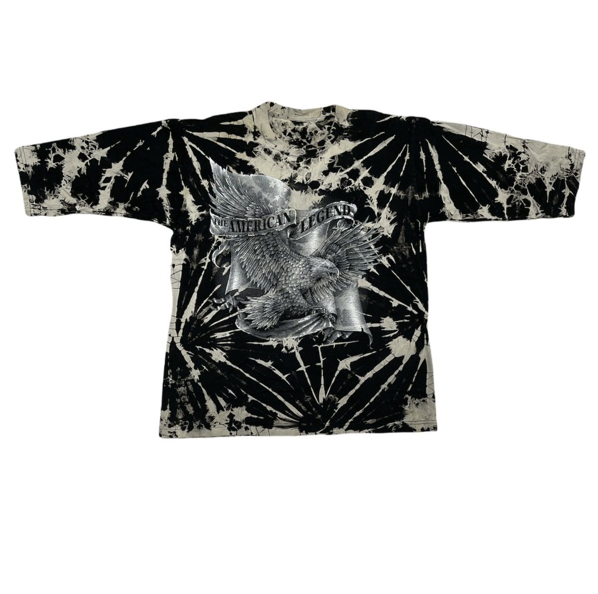 image of Seditionaries x Vintage The America Legend Shirt Asid Wash in Acid Wash Black, Men's (Size Large)