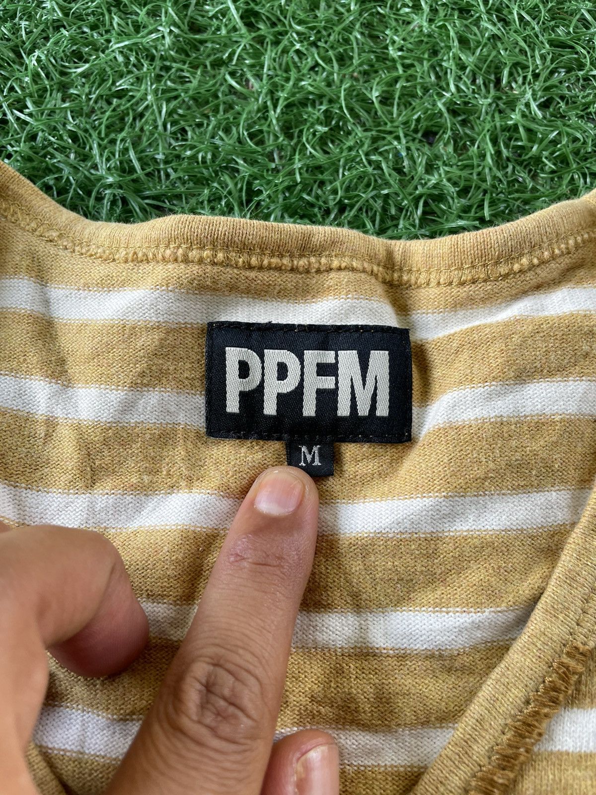 Designer × Japanese Brand × PPFM 🔥PPFM🔥 Kapital Style Single Pocket Stripe Tee 🇯🇵 Size US M / EU 48-50 / 2 - 3 Thumbnail