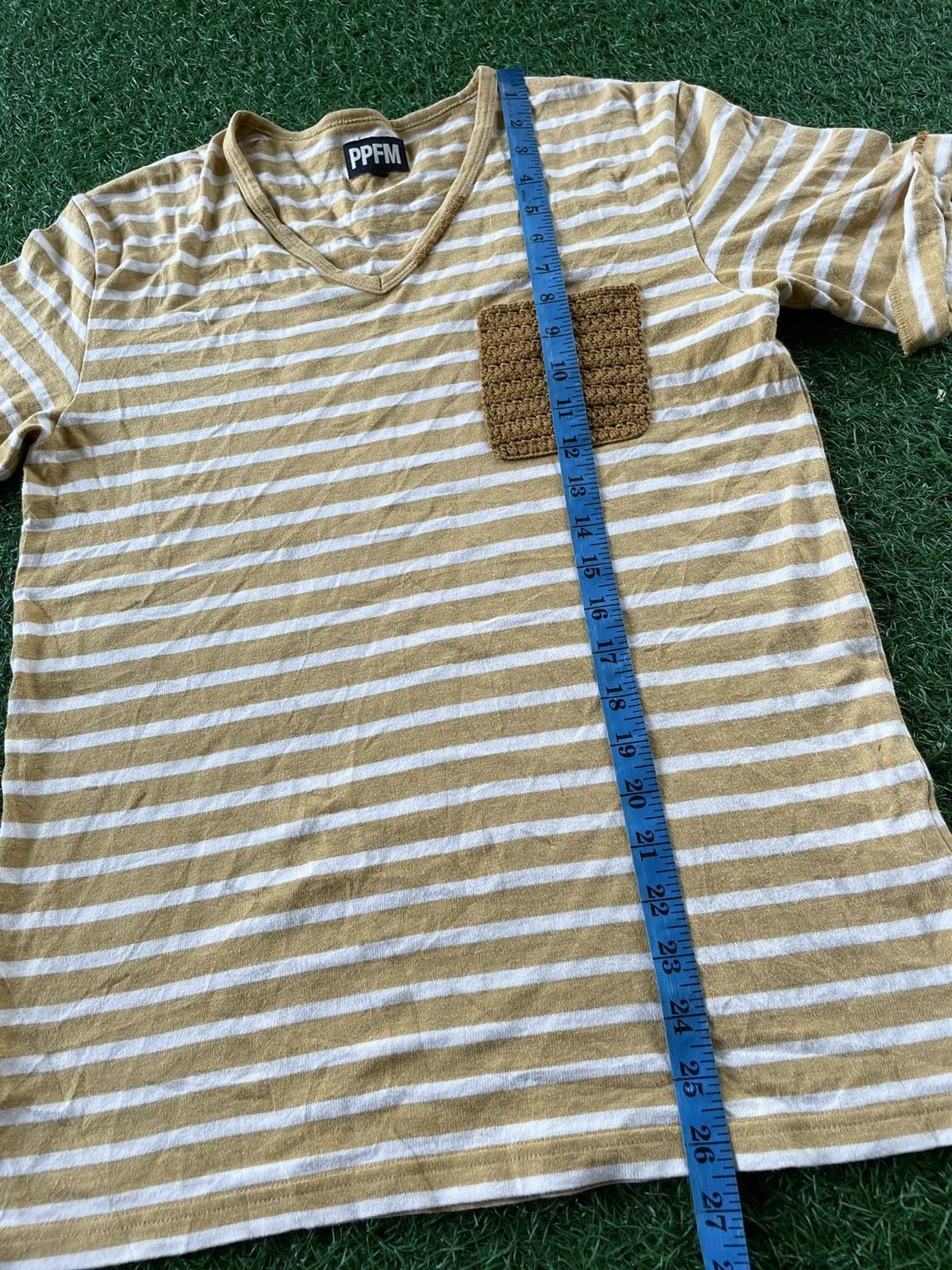 Designer × Japanese Brand × PPFM 🔥PPFM🔥 Kapital Style Single Pocket Stripe Tee 🇯🇵 Size US M / EU 48-50 / 2 - 9 Thumbnail