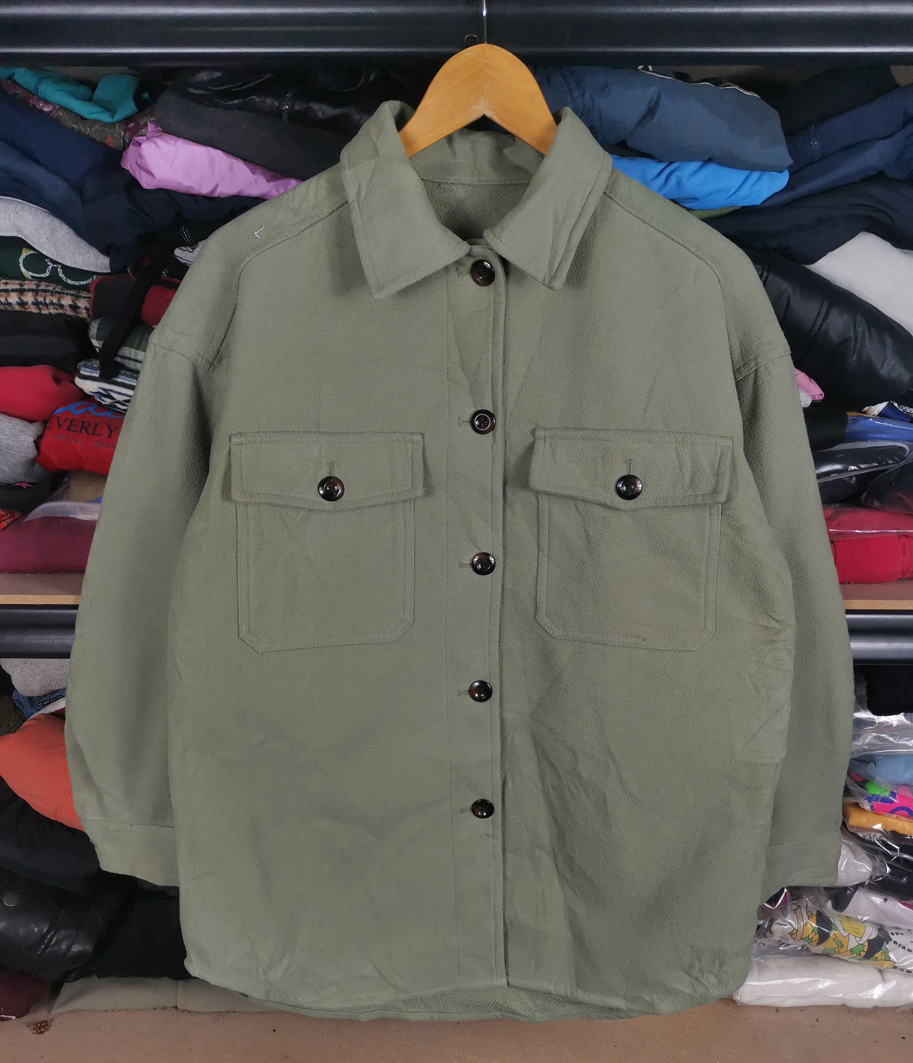 image of Archival Clothing x Workers Gu By Uniqlo Workwear Jacket in Army Green (Size Small)