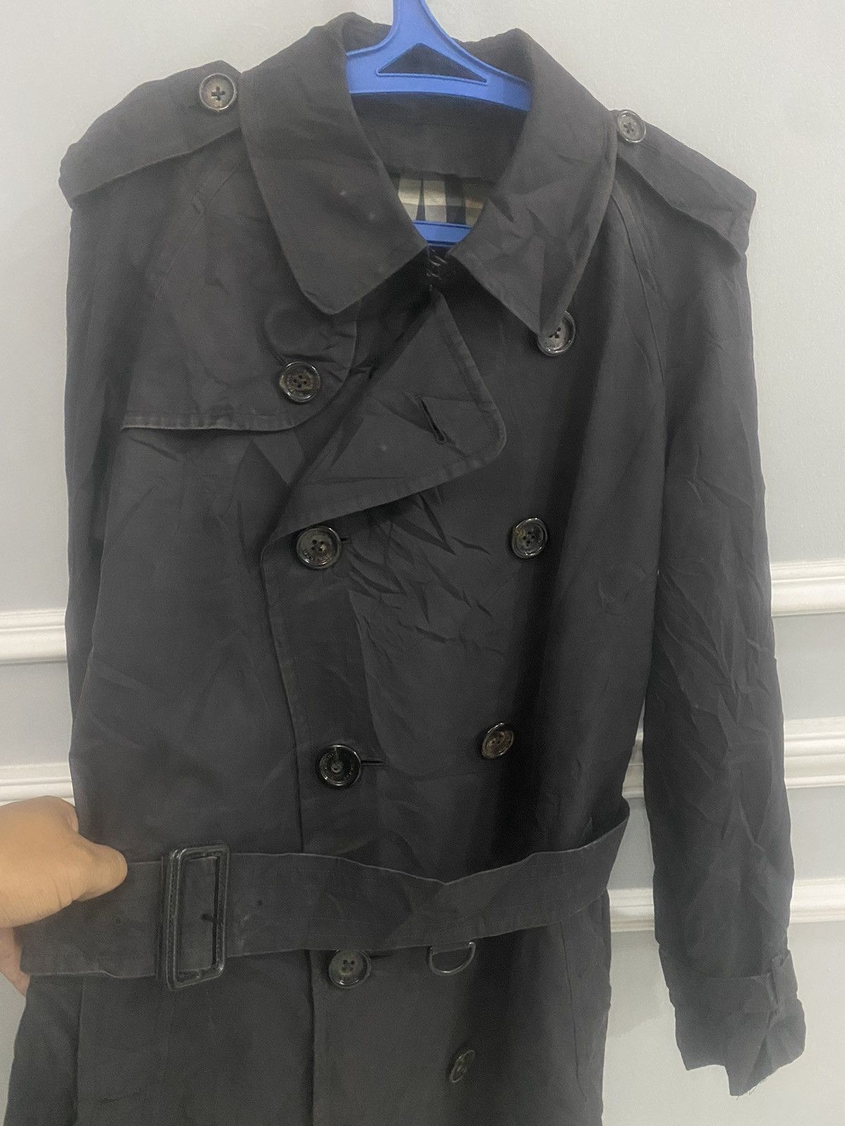 Burberry VINTAGE BLACK BURBERRY KESSINGTON TRENCH COAT Size US S / EU 44-46 / 1 - 12 Thumbnail