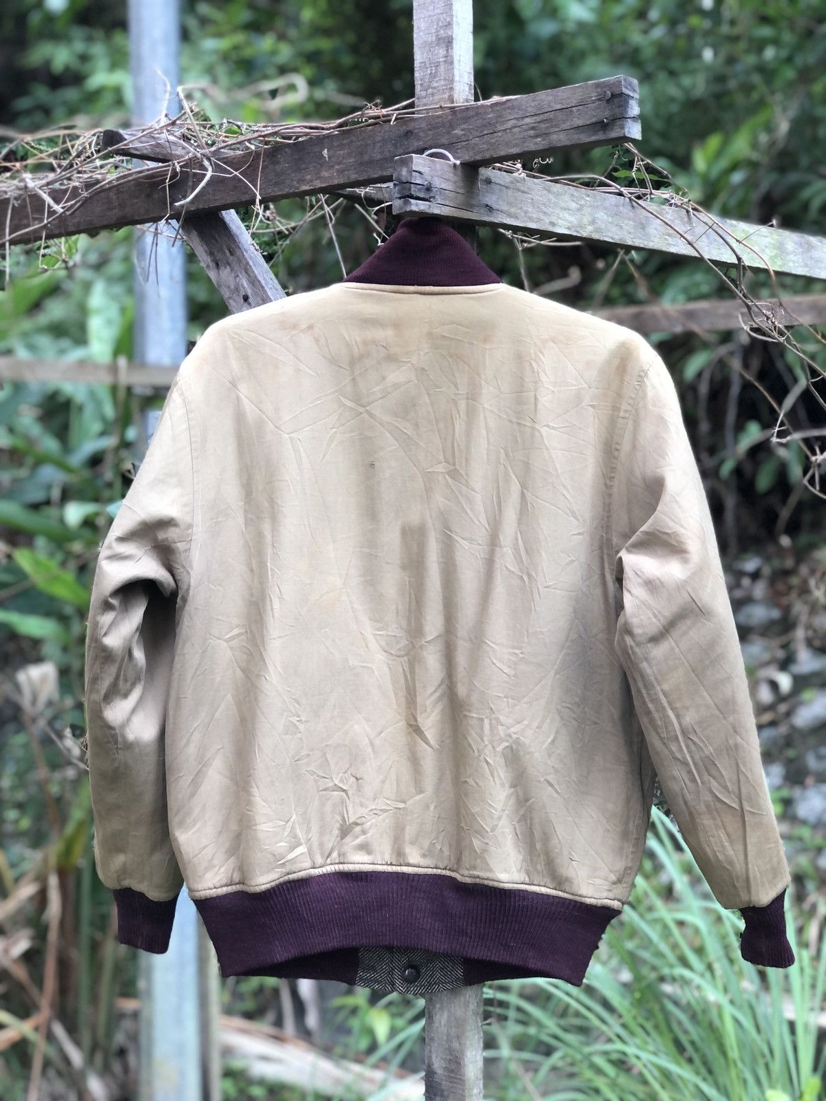 Japanese Brand Vintage 80's Reversible Bomber Style Jacket by Tozai.Sen-i Size US M / EU 48-50 / 2 - 12 Thumbnail