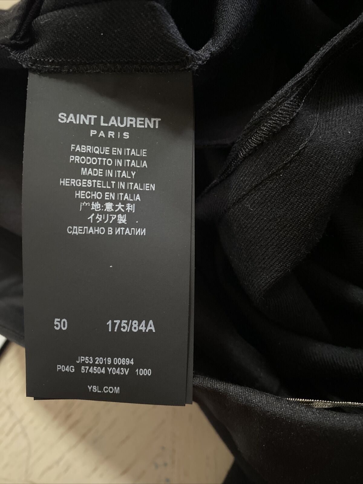Saint Laurent Paris Dress Pant in Black Size US 34 / EU 50 - 11 Thumbnail