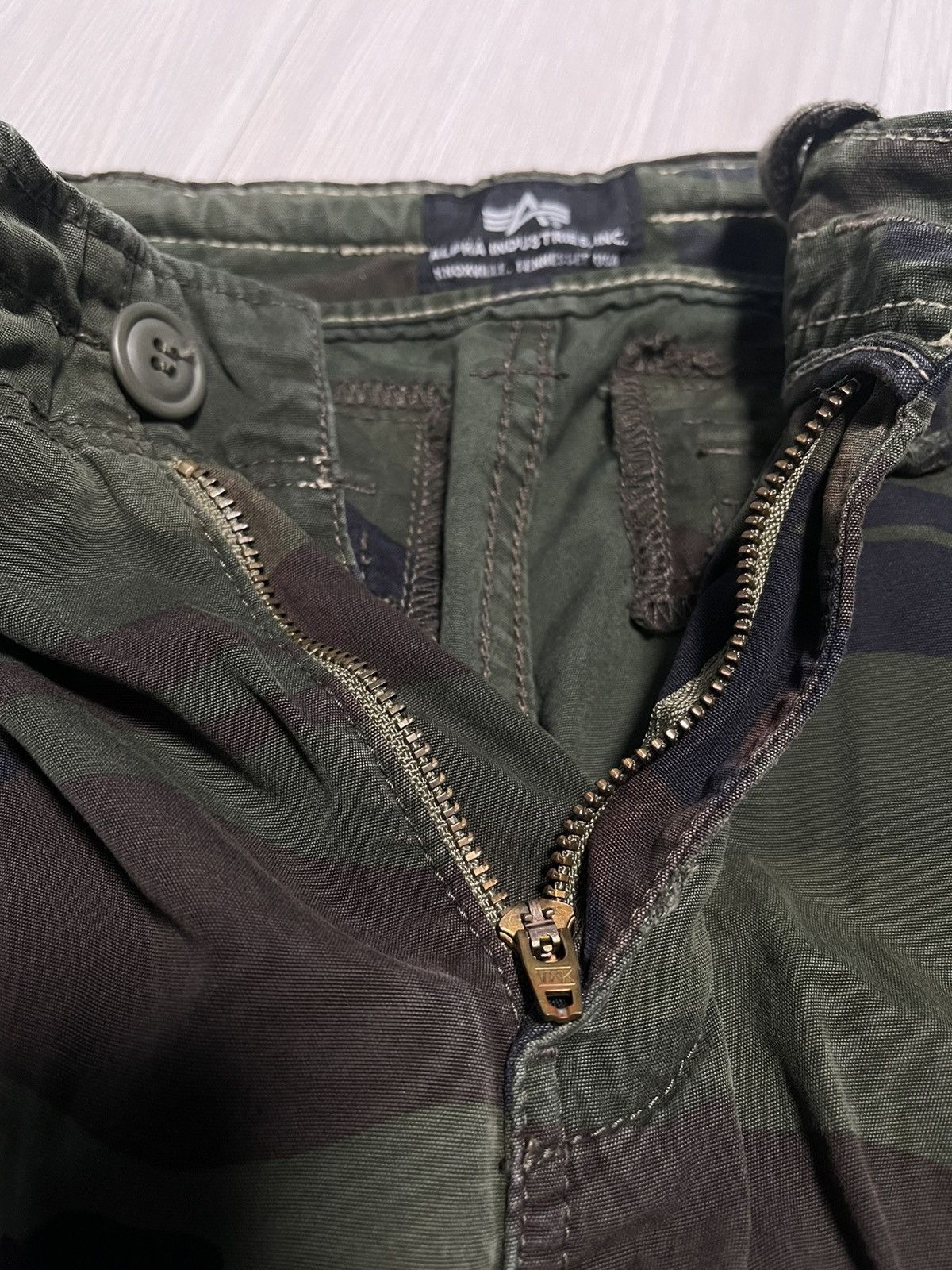 Alpha Industries × Vintage Vintage Cargo Pants Alpha Industries Camo Size US 28 / EU 44 - 5 Thumbnail