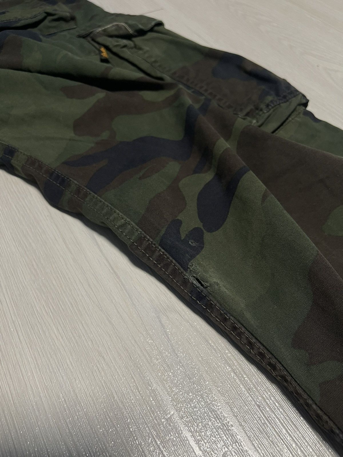 Alpha Industries × Vintage Vintage Cargo Pants Alpha Industries Camo Size US 28 / EU 44 - 9 Thumbnail
