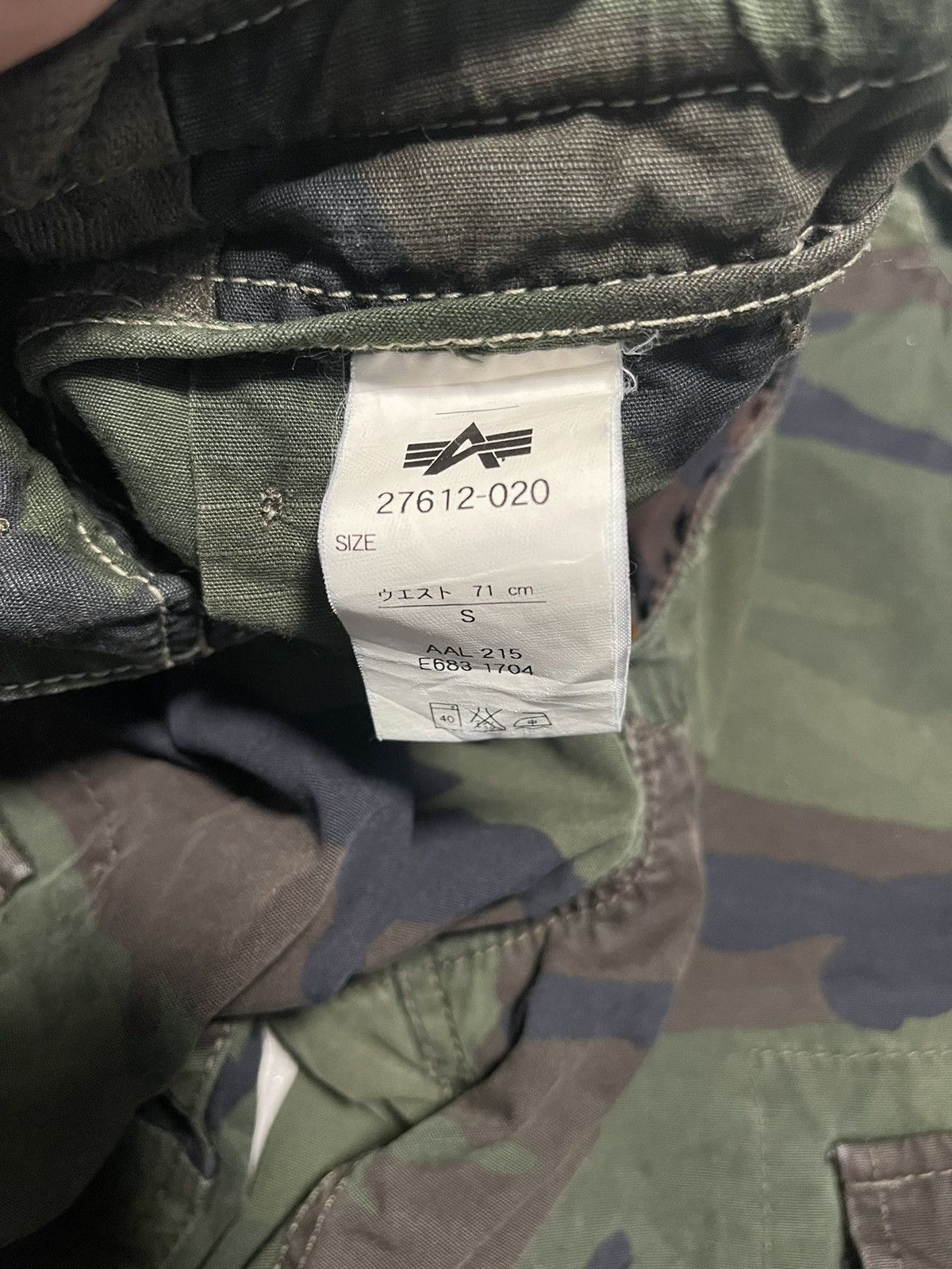 Alpha Industries × Vintage Vintage Cargo Pants Alpha Industries Camo Size US 28 / EU 44 - 11 Thumbnail
