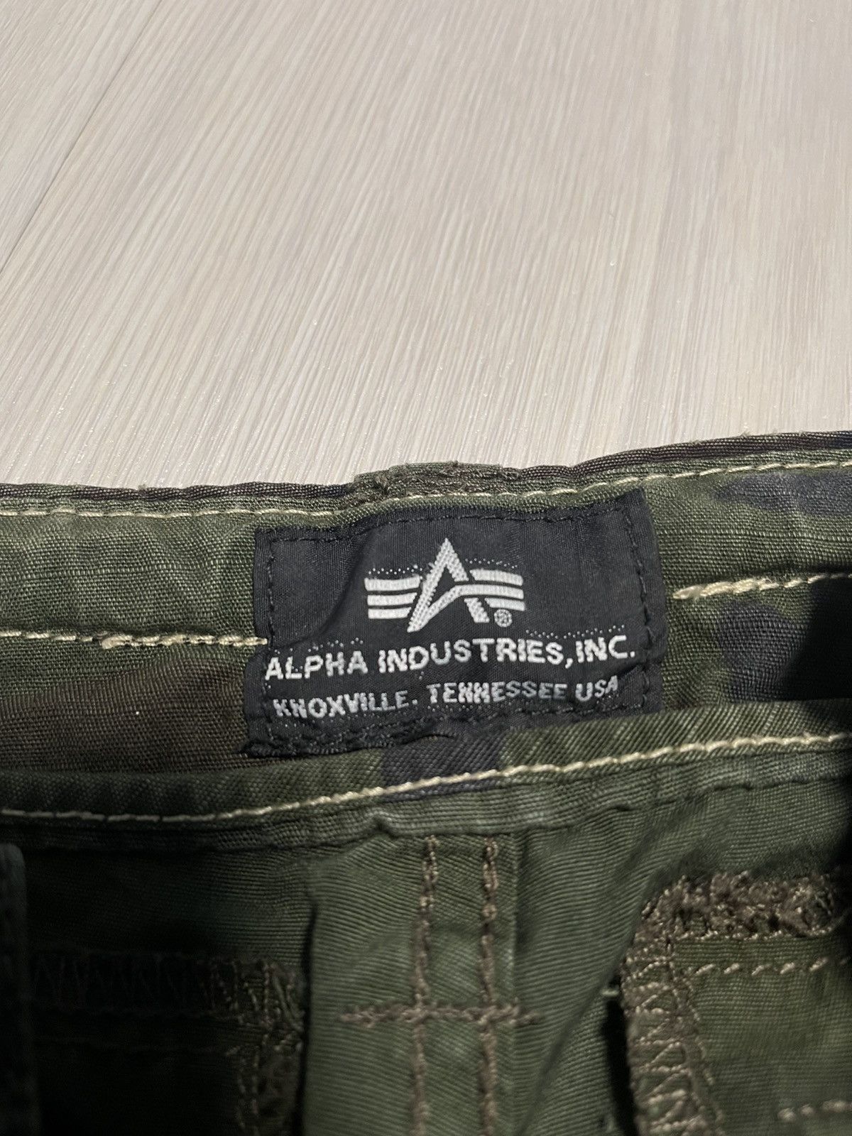 Alpha Industries × Vintage Vintage Cargo Pants Alpha Industries Camo Size US 28 / EU 44 - 10 Thumbnail