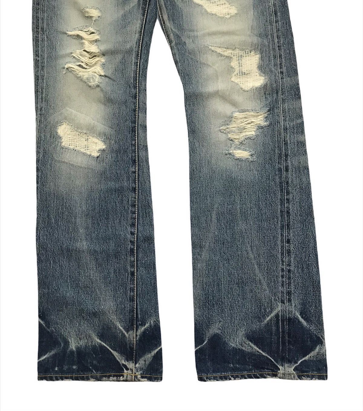 Vanquish Vanquish Tokyo Patchwork Distressed Selvedge Jeans Size US 32 / EU 48 - 3 Thumbnail