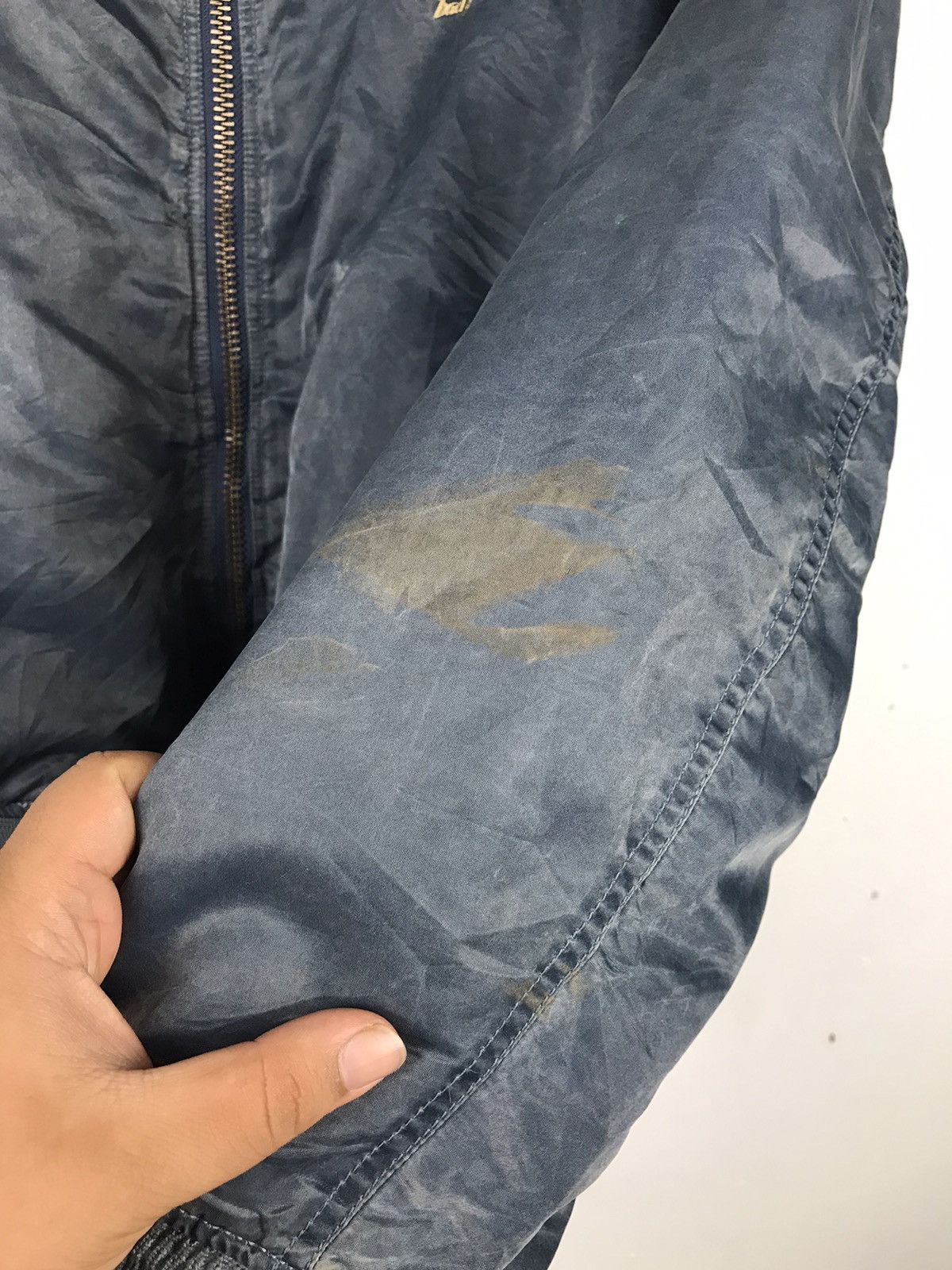 Japanese Brand × Vintage Vintage MA-1 PassRush Pulling Guard bomber jacket Size US L / EU 52-54 / 3 - 4 Thumbnail