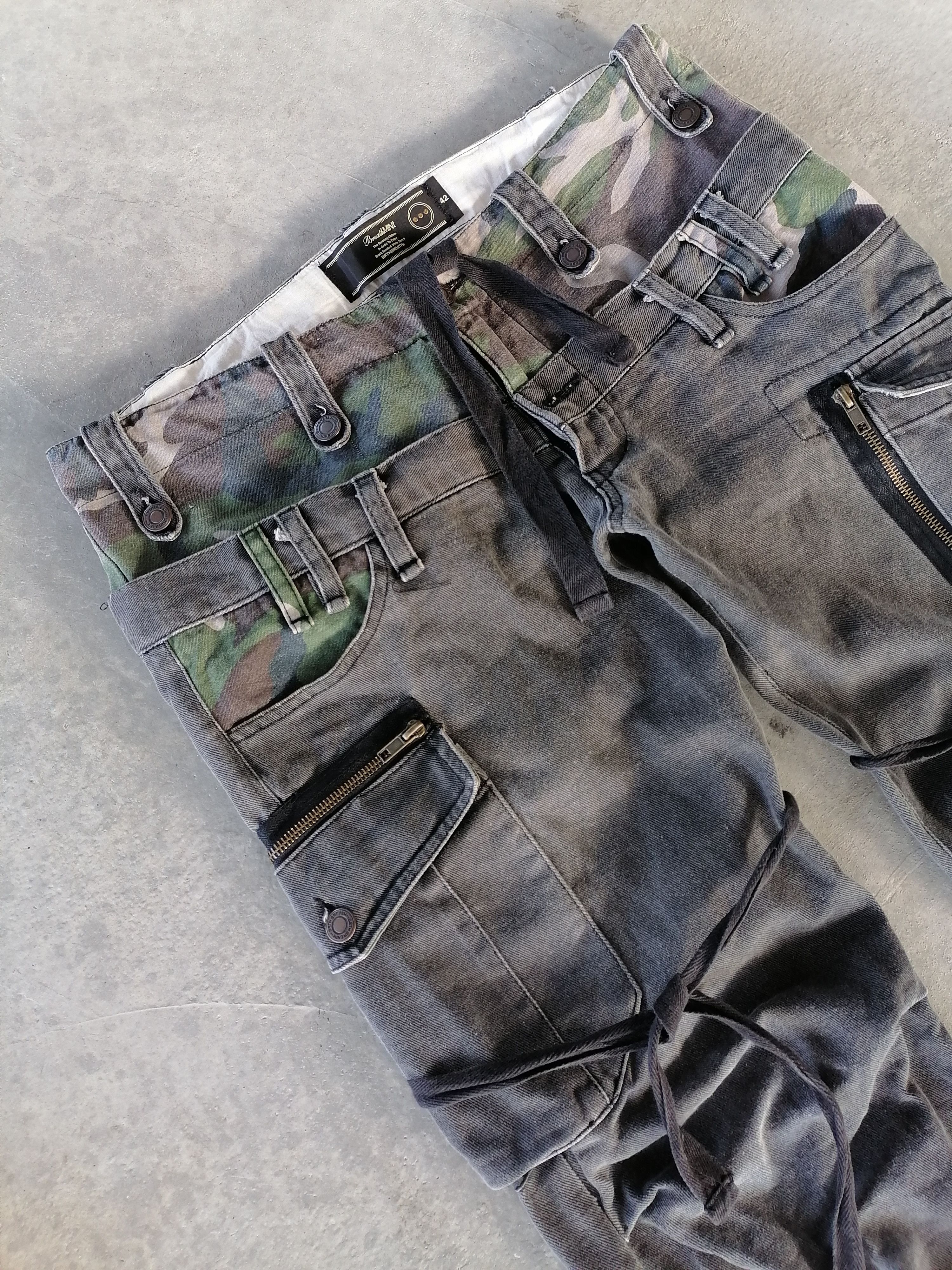20471120 × Hysteric Glamour Breathmint Double Waist Low Rise Tactical Cargo Pants Size US 33 - 6 Thumbnail