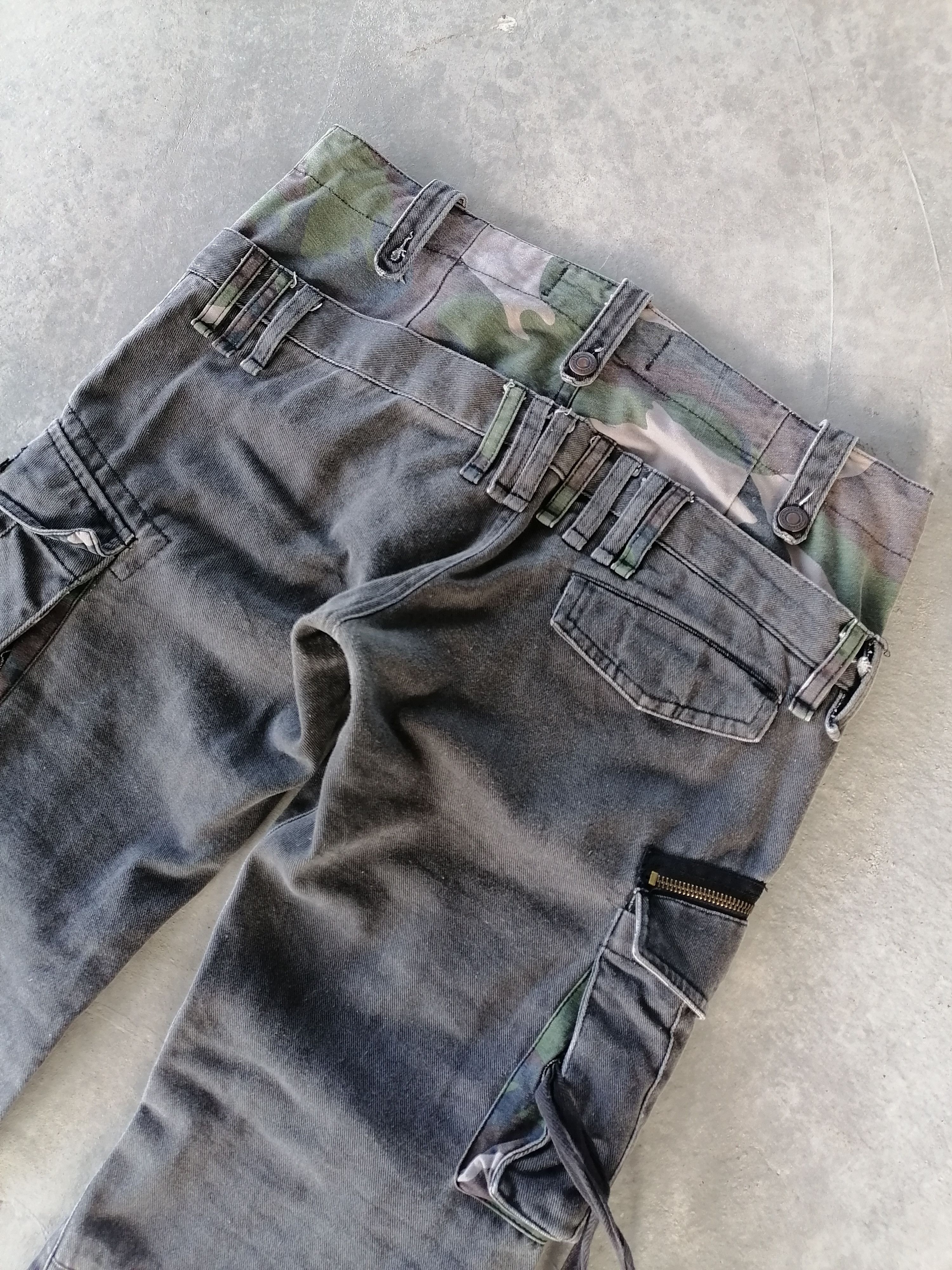 20471120 × Hysteric Glamour Breathmint Double Waist Low Rise Tactical Cargo Pants Size US 33 - 11 Thumbnail