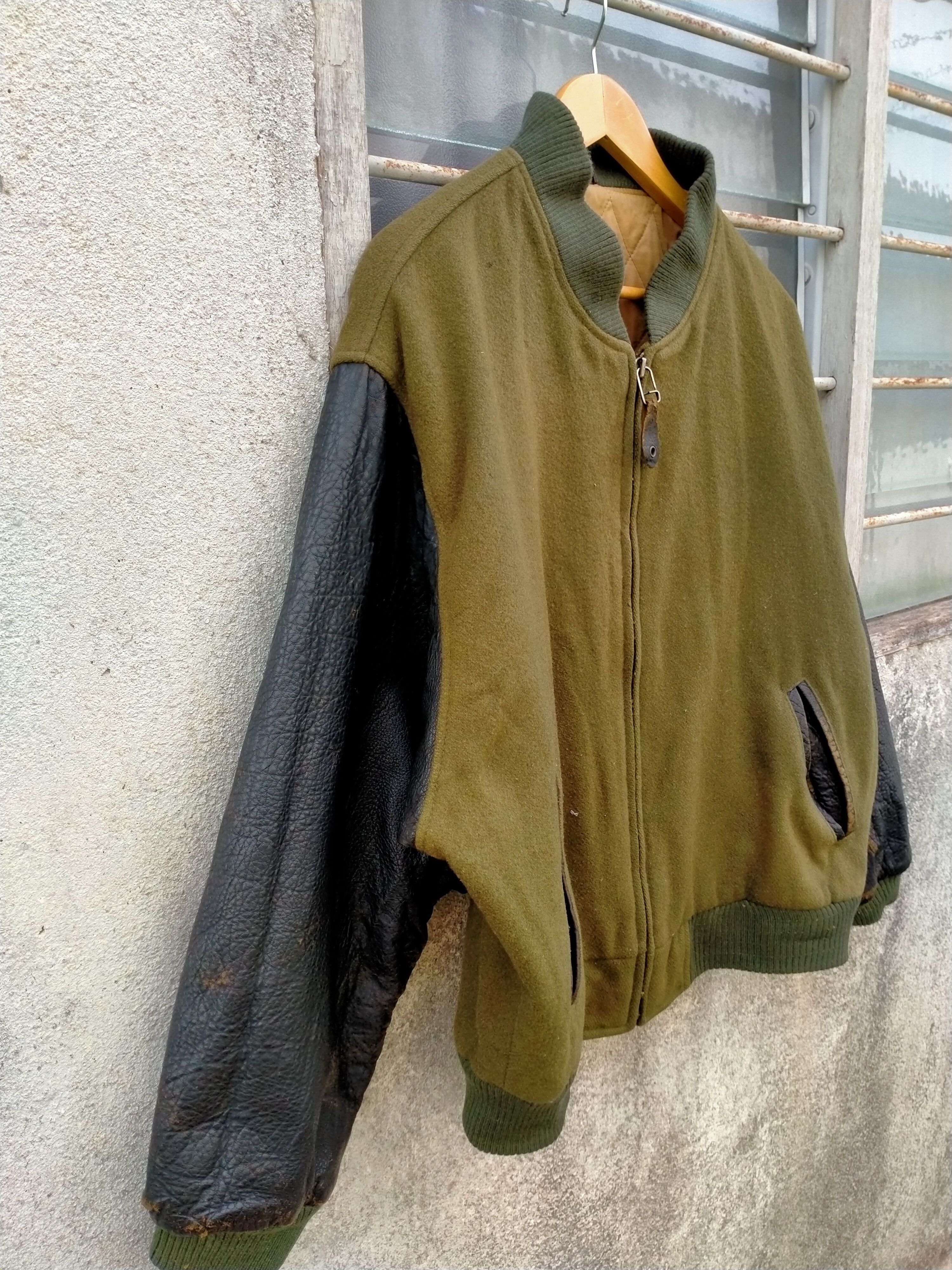 Vintage Distressed MILANO CONNECTION spellout varsity jacket Size US M / EU 48-50 / 2 - 4 Thumbnail