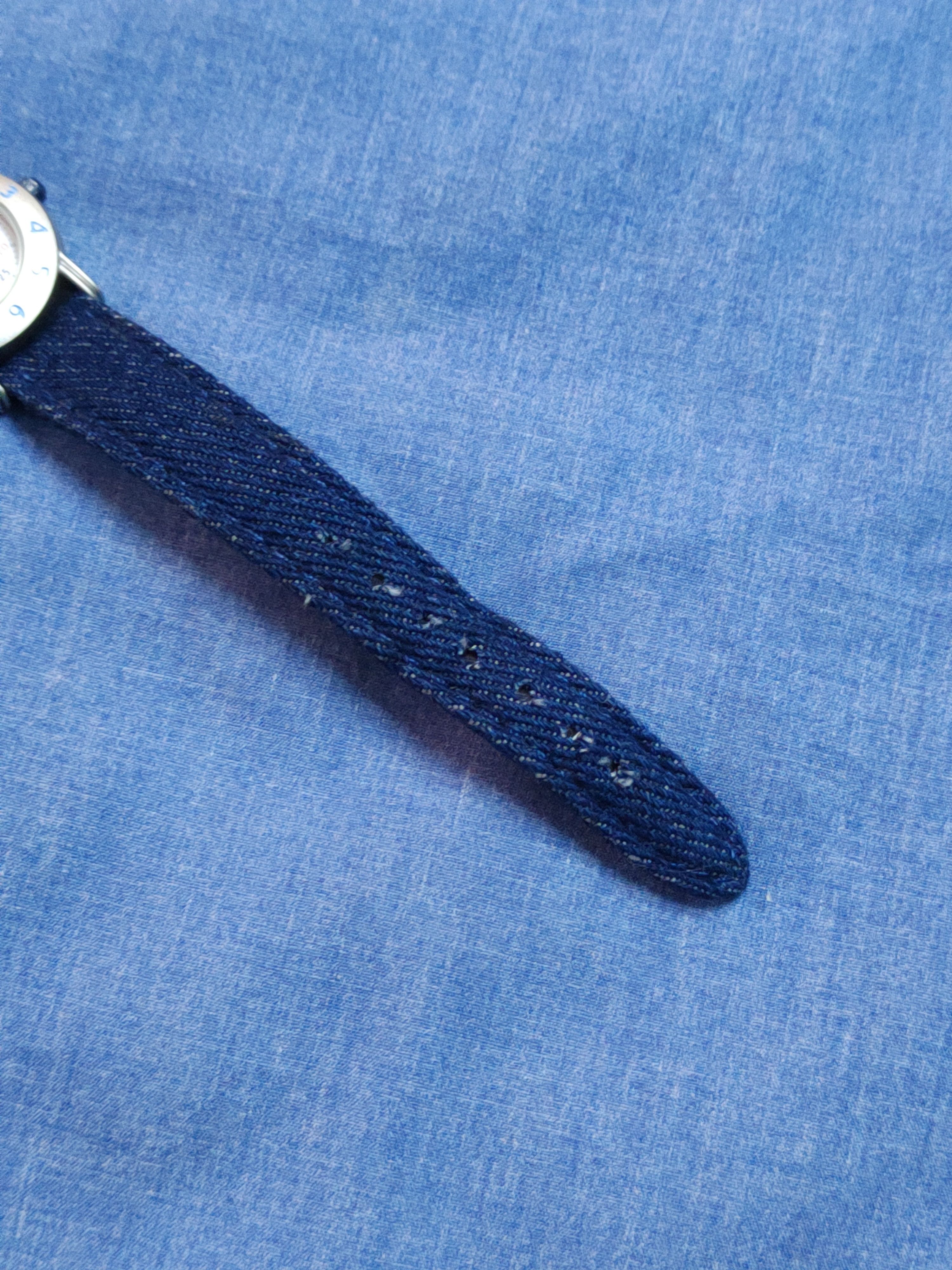 Japanese Brand Cyrillus Quartz Dark Blue Denim Band Watch #J047S Size ONE SIZE - 11 Thumbnail