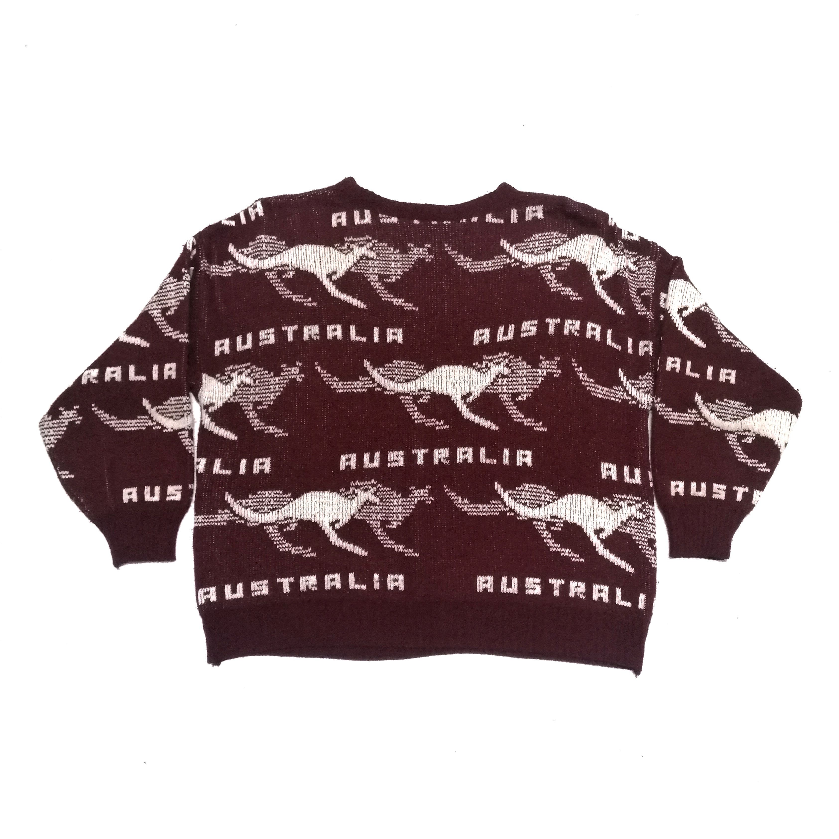 Vintage 🔥Vintage Australia kangaroo full print Knit Sweater Size US L / EU 52-54 / 3 - 2 Thumbnail