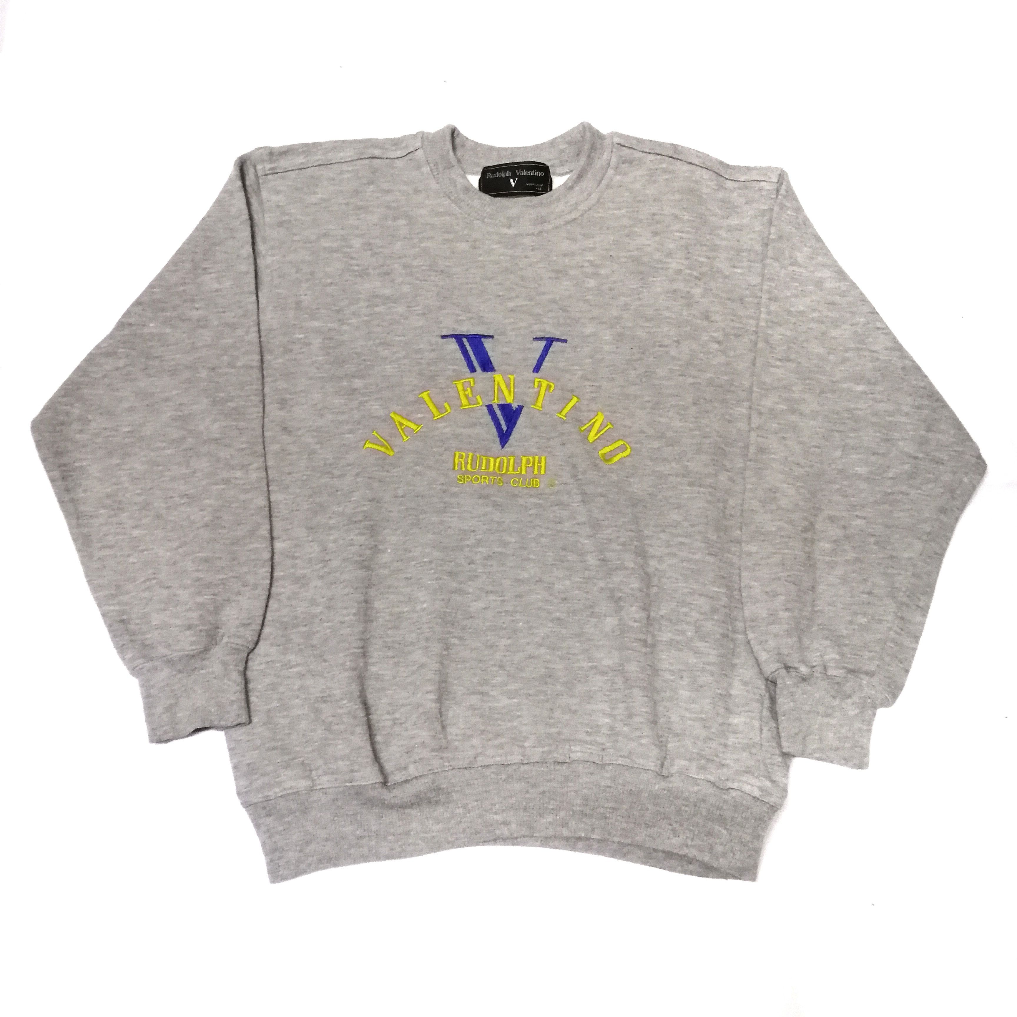Valentino × Vintage Vintage 90s Rudolph Valentino sports club sweatshirt Size US M / EU 48-50 / 2 - 1 Thumbnail