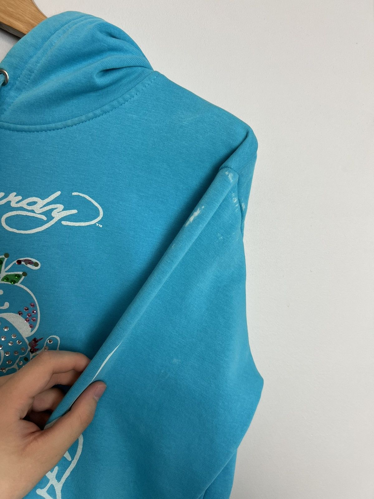 Christian Audigier Rare Vintage Ed Hardy Love Kills Y2K Rhinestone Drip Hoodie Size US S / EU 44-46 / 1 - 7 Thumbnail