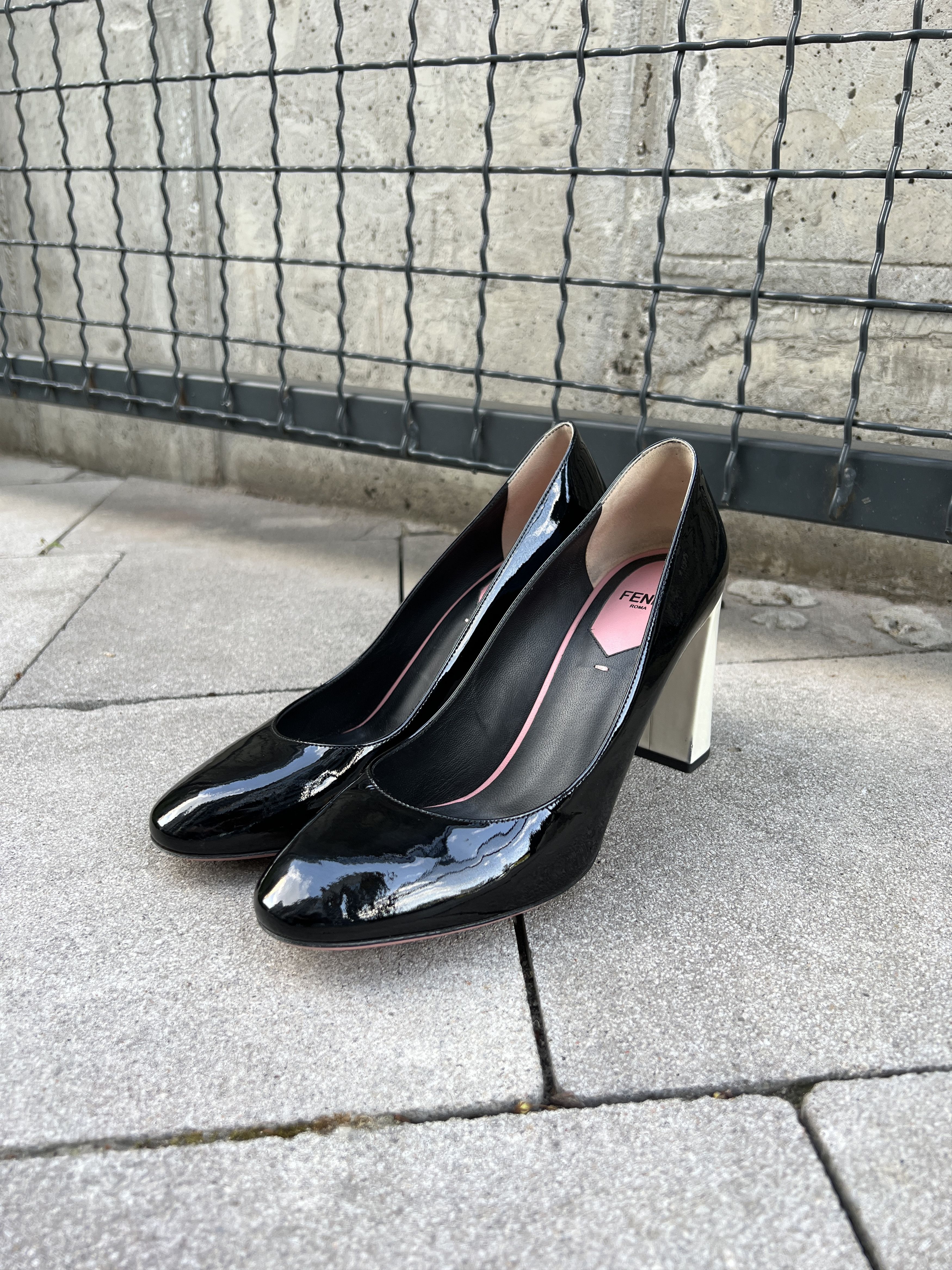 Fendi Fendi Black Heels Size US 9 / IT 39 - 2 Thumbnail