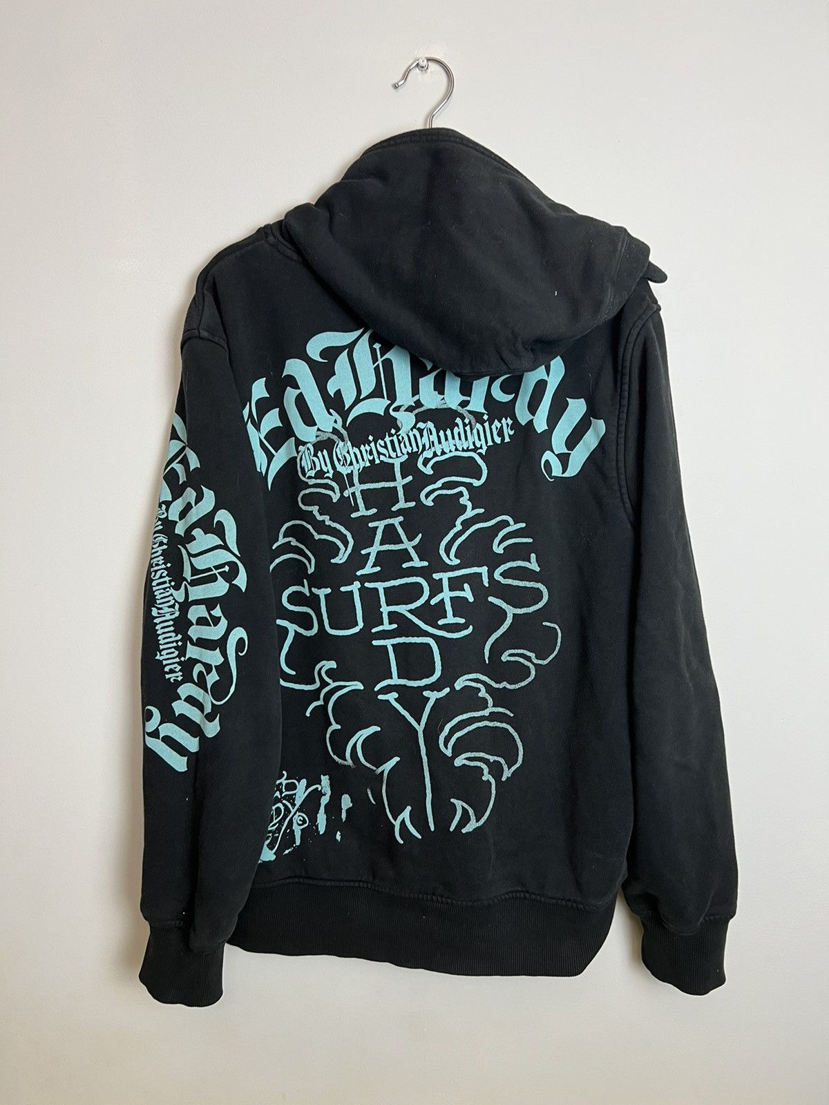 Christian Audigier Rare Vintage Y2K Ed Hardy Surfs Skeleton Hoodie Streetwear Size US XL / EU 56 / 4 - 2 Thumbnail