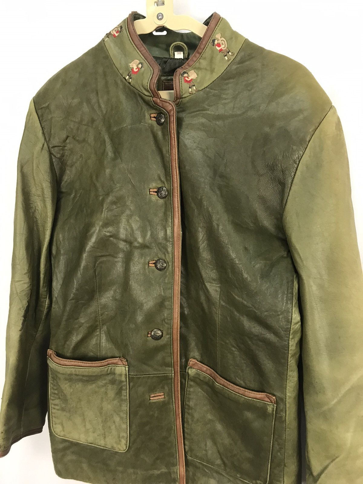Leather × Other Leather button up distressed jacket by leather sound Size US M / EU 48-50 / 2 - 7 Thumbnail