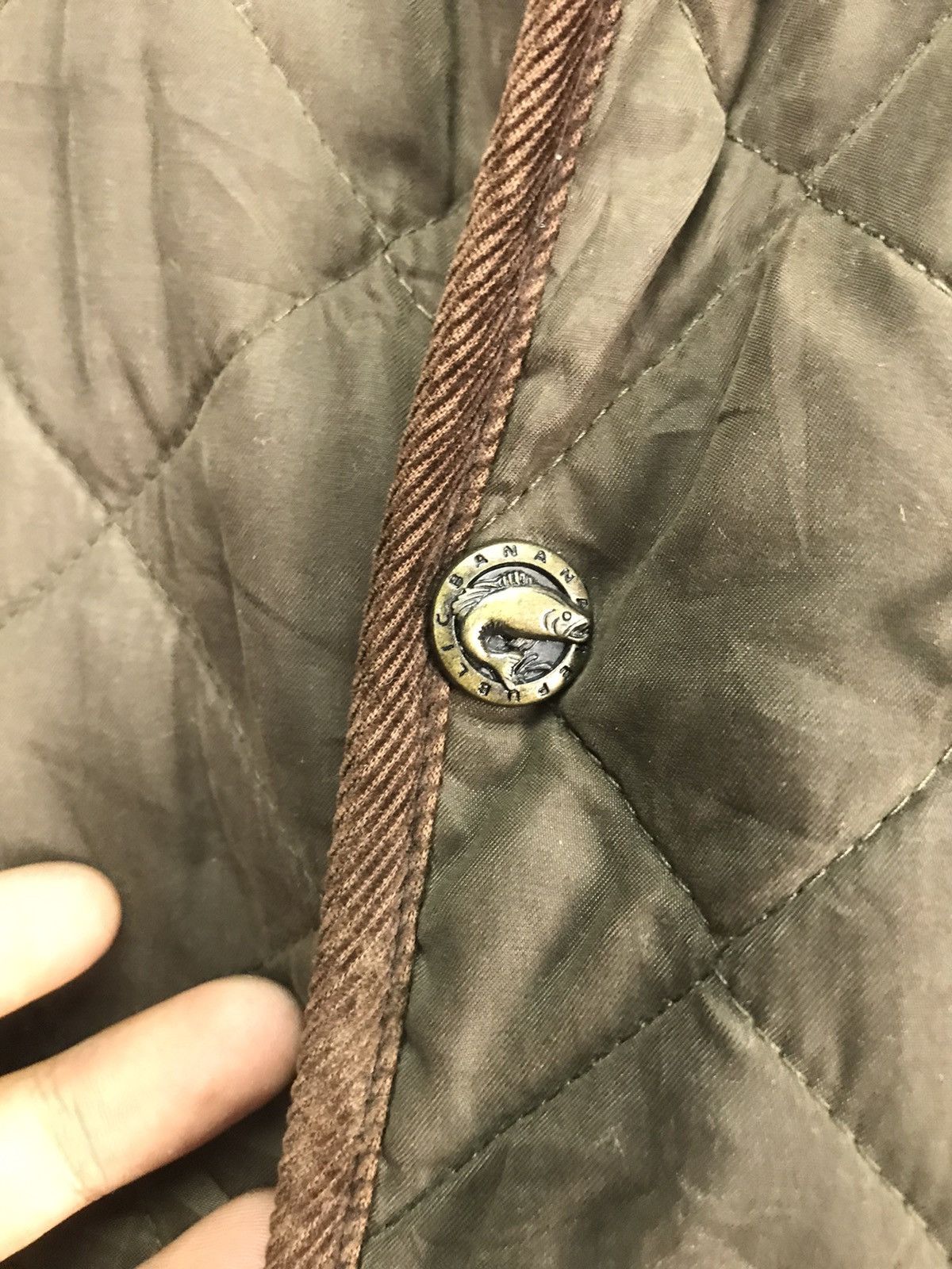 Banana Republic × Vintage Banana republic snap button quilted jacket Size US L / EU 52-54 / 3 - 6 Thumbnail