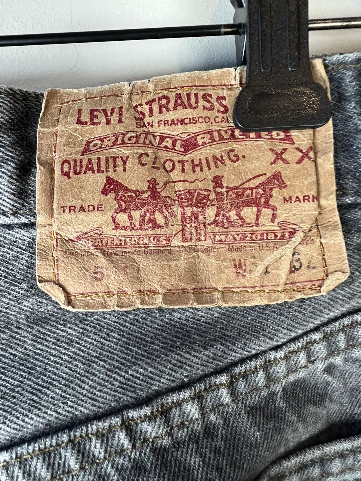 Levi's × Vintage Vintage gray levis 501 denim jeans made in usa Size US 30 / EU 46 - 4 Thumbnail