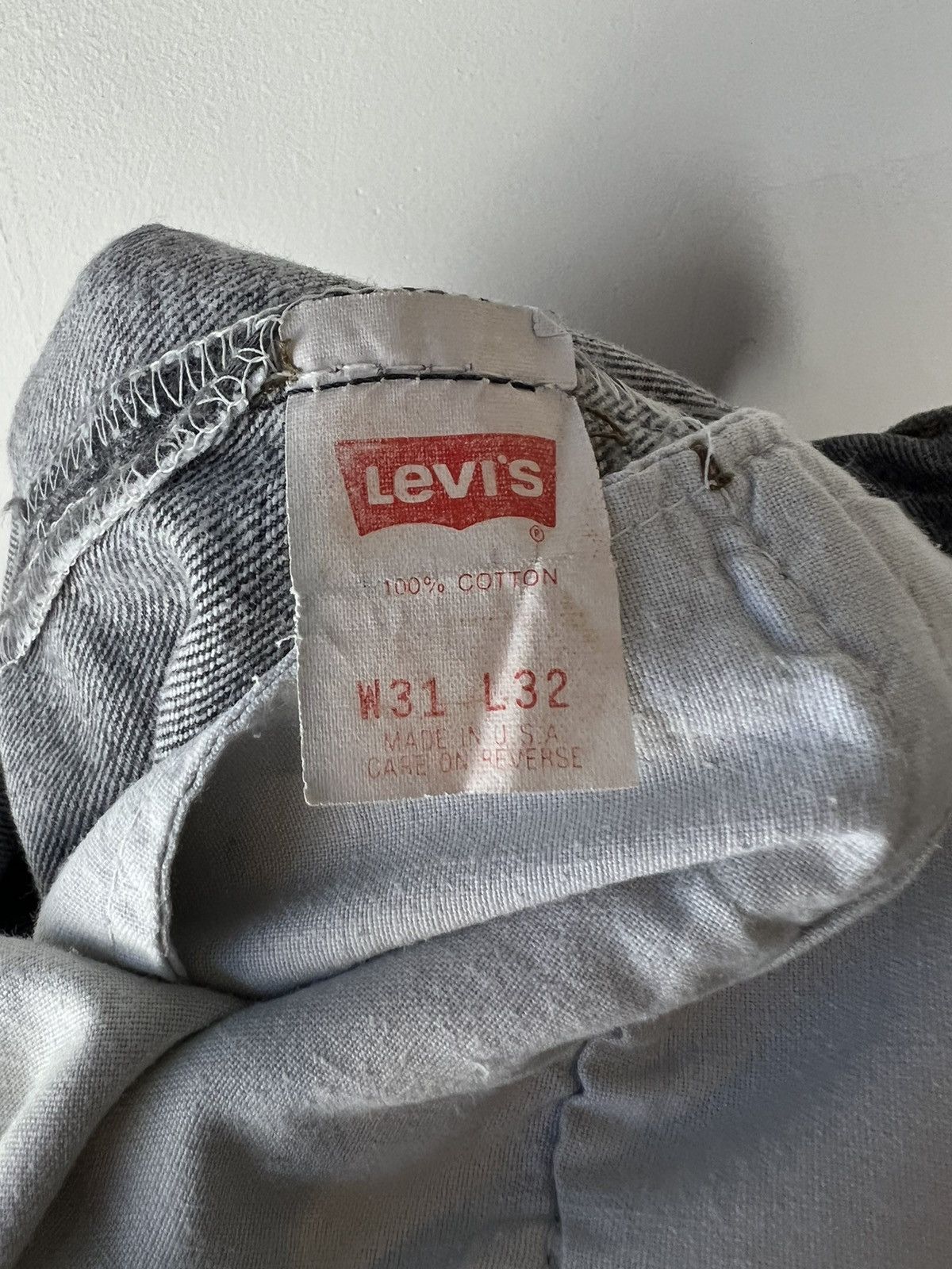 Levi's × Vintage Vintage gray levis 501 denim jeans made in usa Size US 30 / EU 46 - 5 Thumbnail