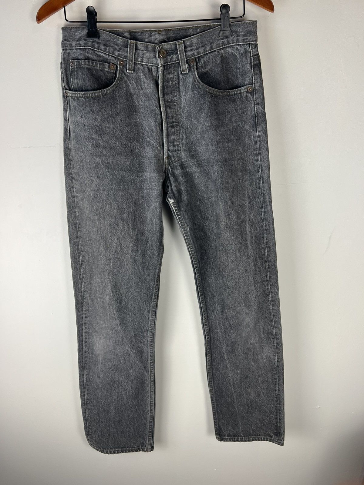 Levi's × Vintage Vintage gray levis 501 denim jeans made in usa Size US 30 / EU 46 - 1 Thumbnail