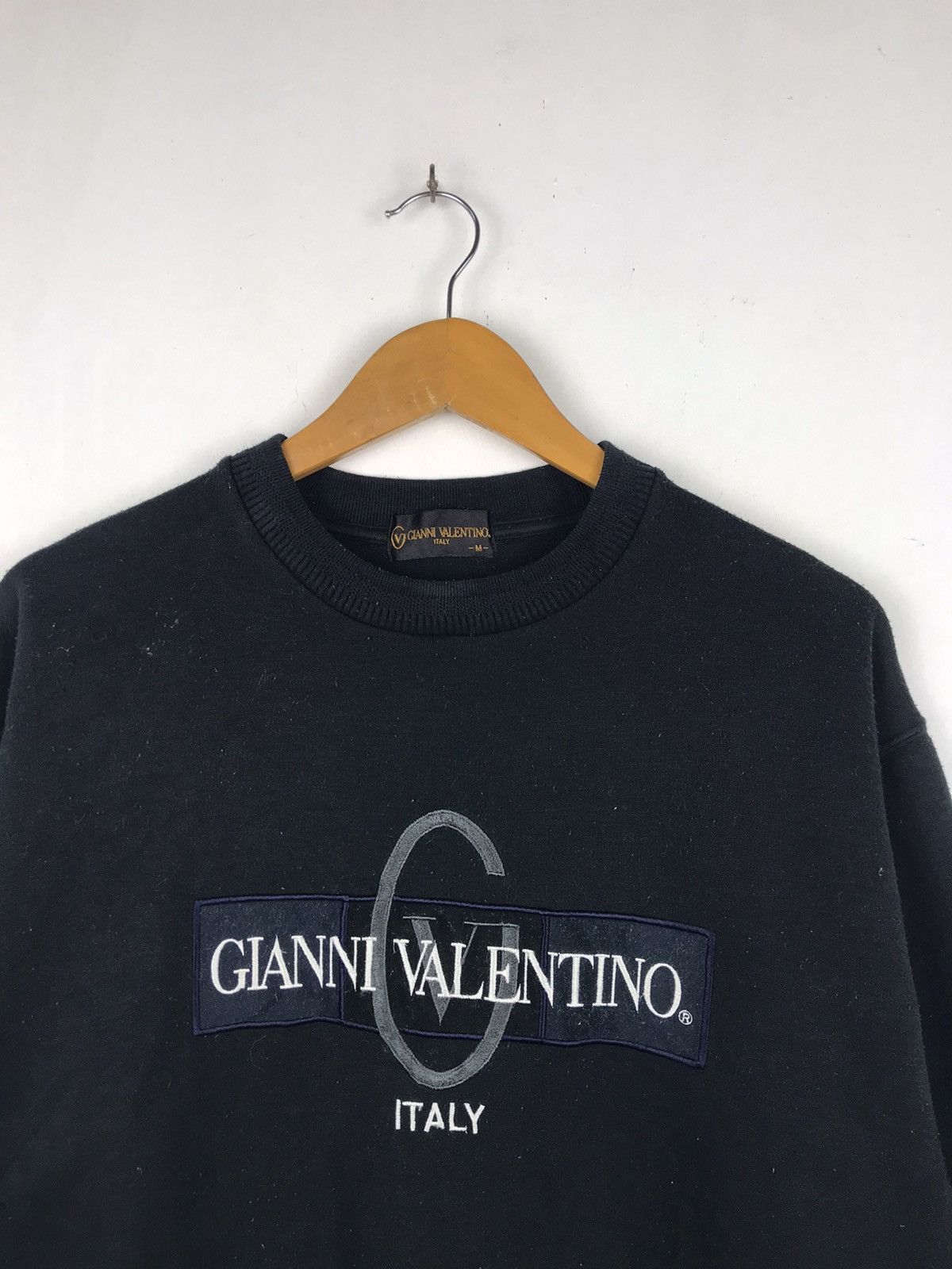 Valentino × Vintage Gianni Valentino Sweatshirt, Valentino Embroidered Script Size US M / EU 48-50 / 2 - 3 Thumbnail