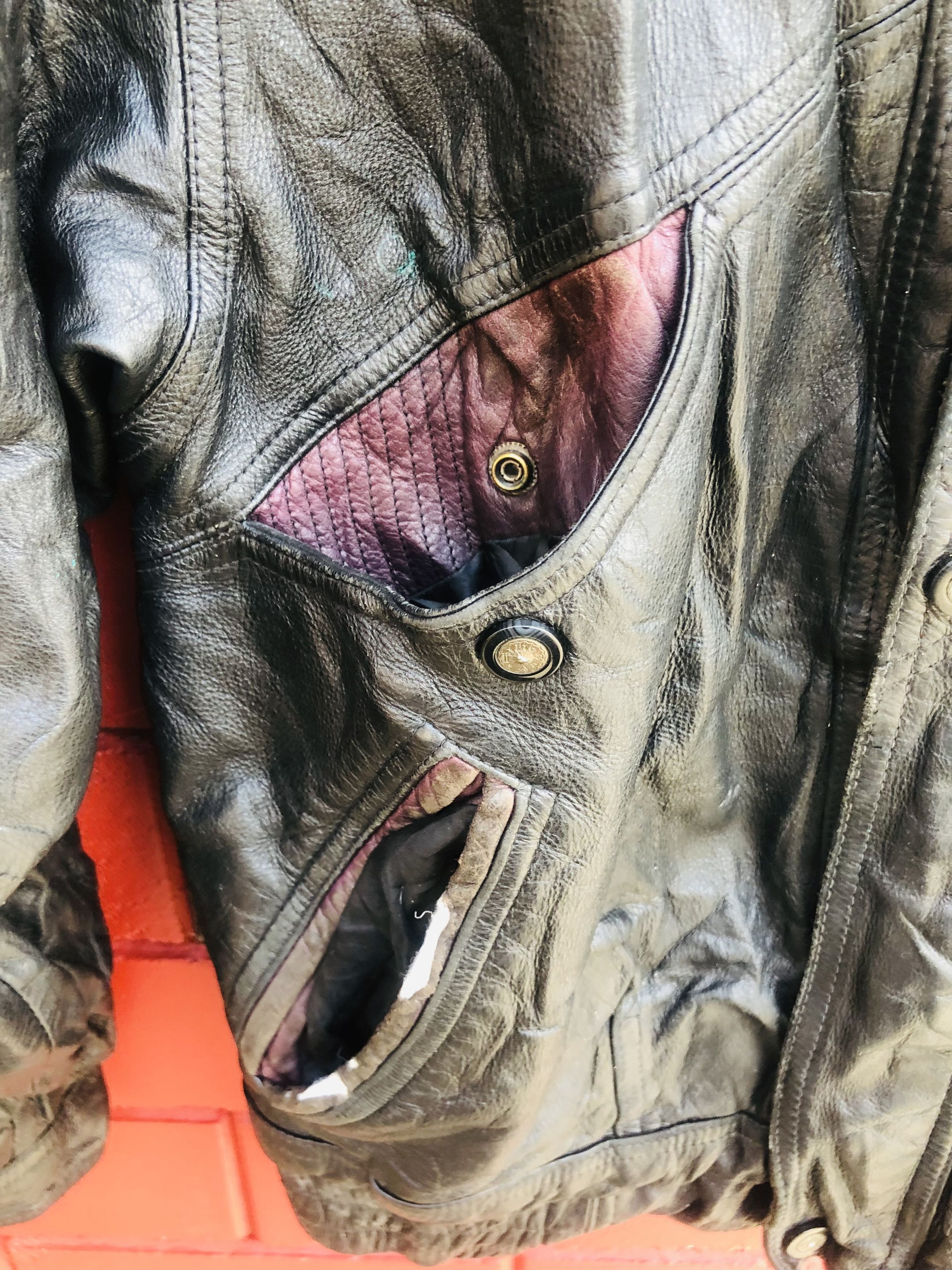 Japanese Brand × Vintage Vintage Dragon Harbor Designer Fashion Style Leather Jacket Size US L / EU 52-54 / 3 - 10 Thumbnail