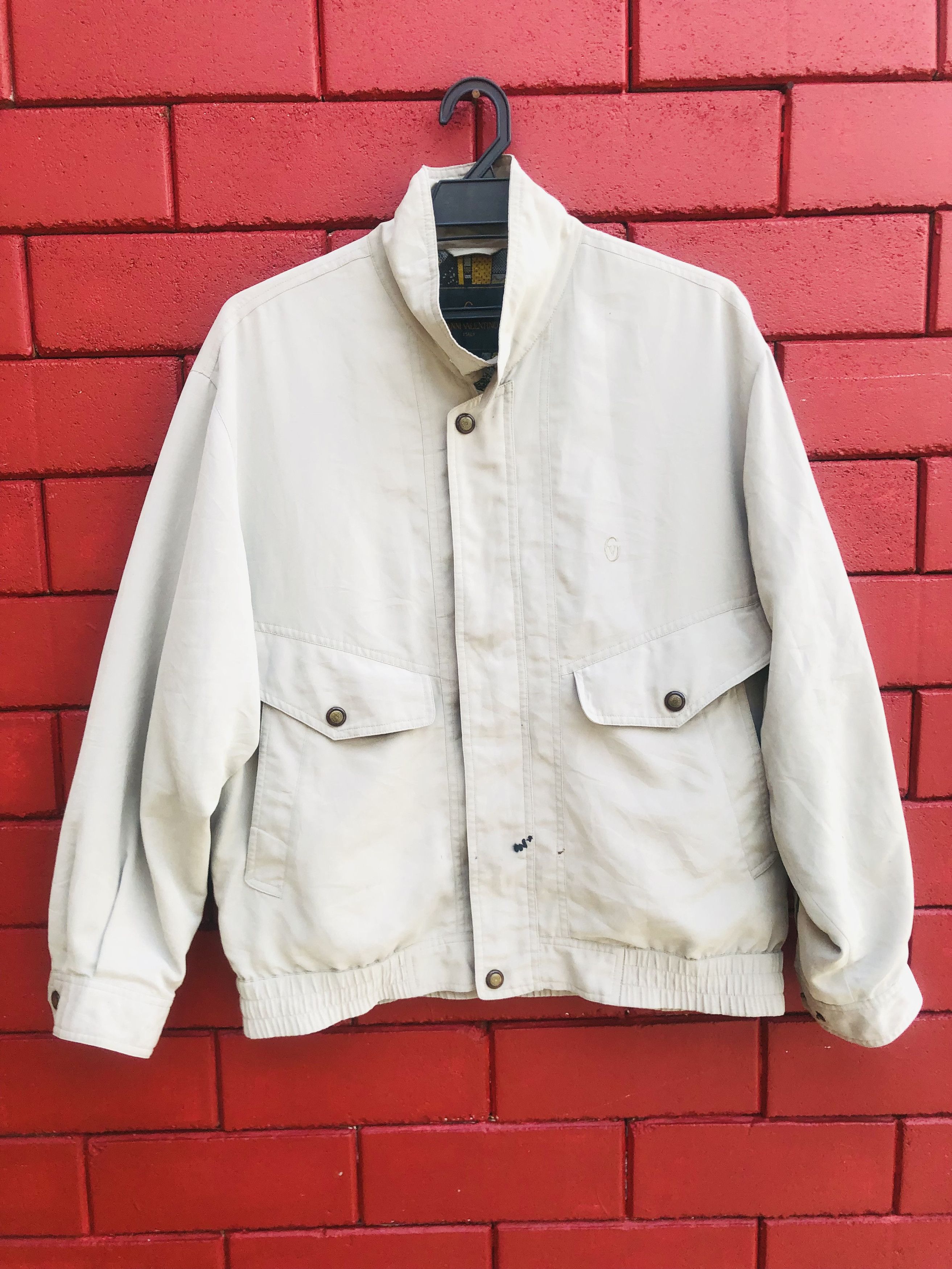 image of Vintage Gianni Valentino Japanese Designed Fashion Style in Butter Cream, Men's (Size Large)