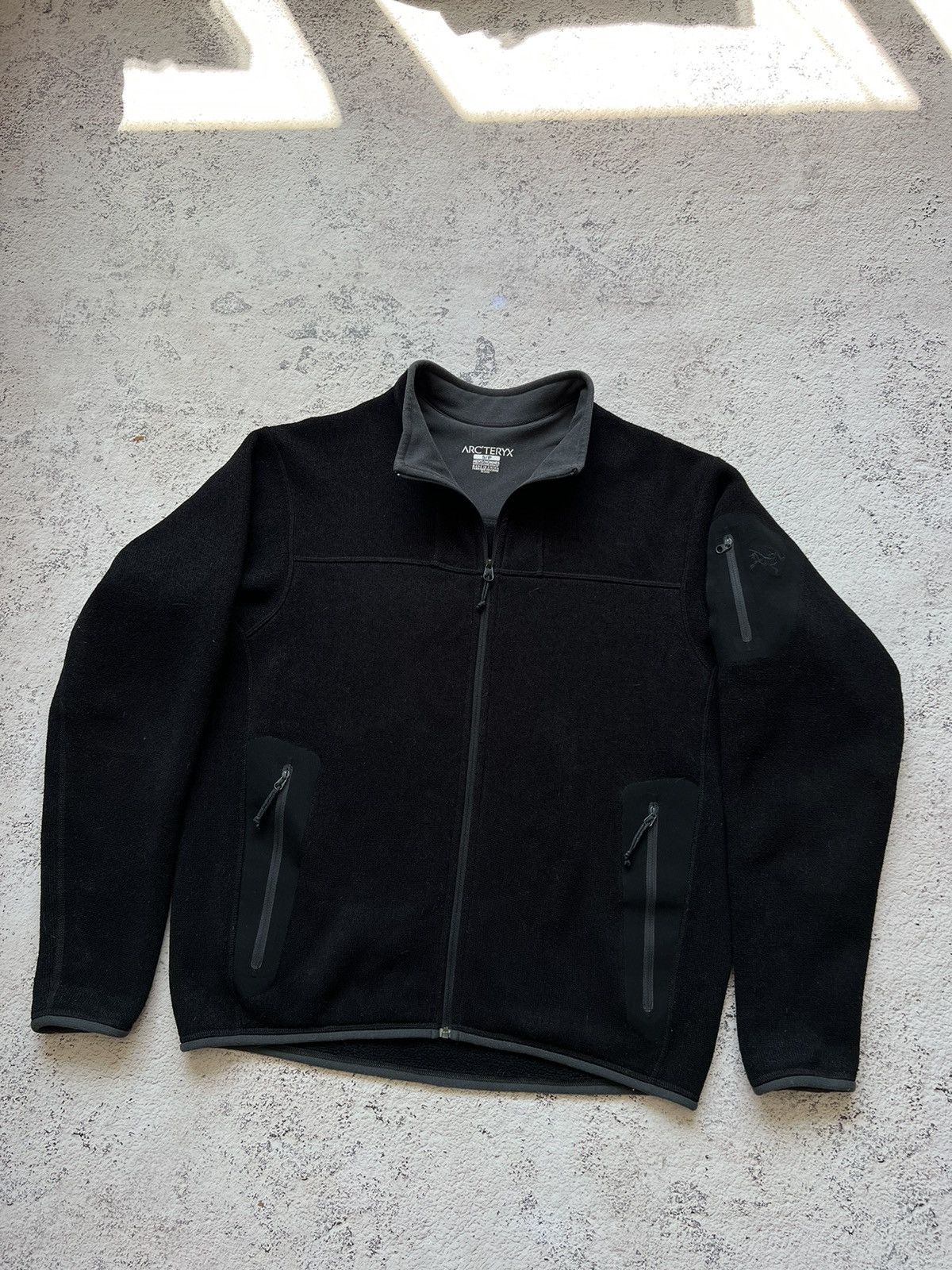 Arc'teryx × Vintage Vintage Arcteryx Polartec Black Fleece Pullover Sweatshirt Size US S / EU 44-46 / 1 - 2 Thumbnail