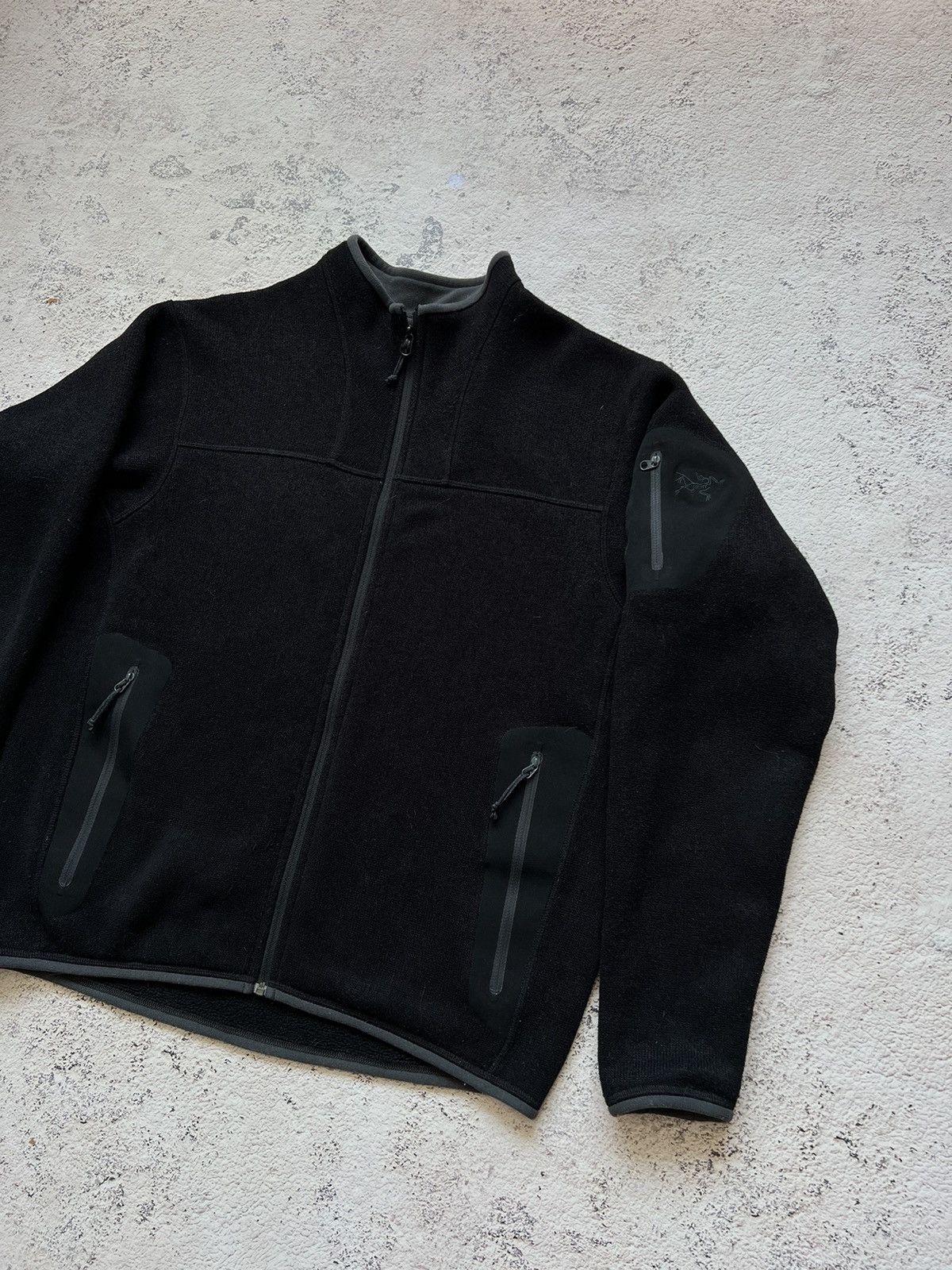 Arc'teryx × Vintage Vintage Arcteryx Polartec Black Fleece Pullover Sweatshirt Size US S / EU 44-46 / 1 - 6 Thumbnail