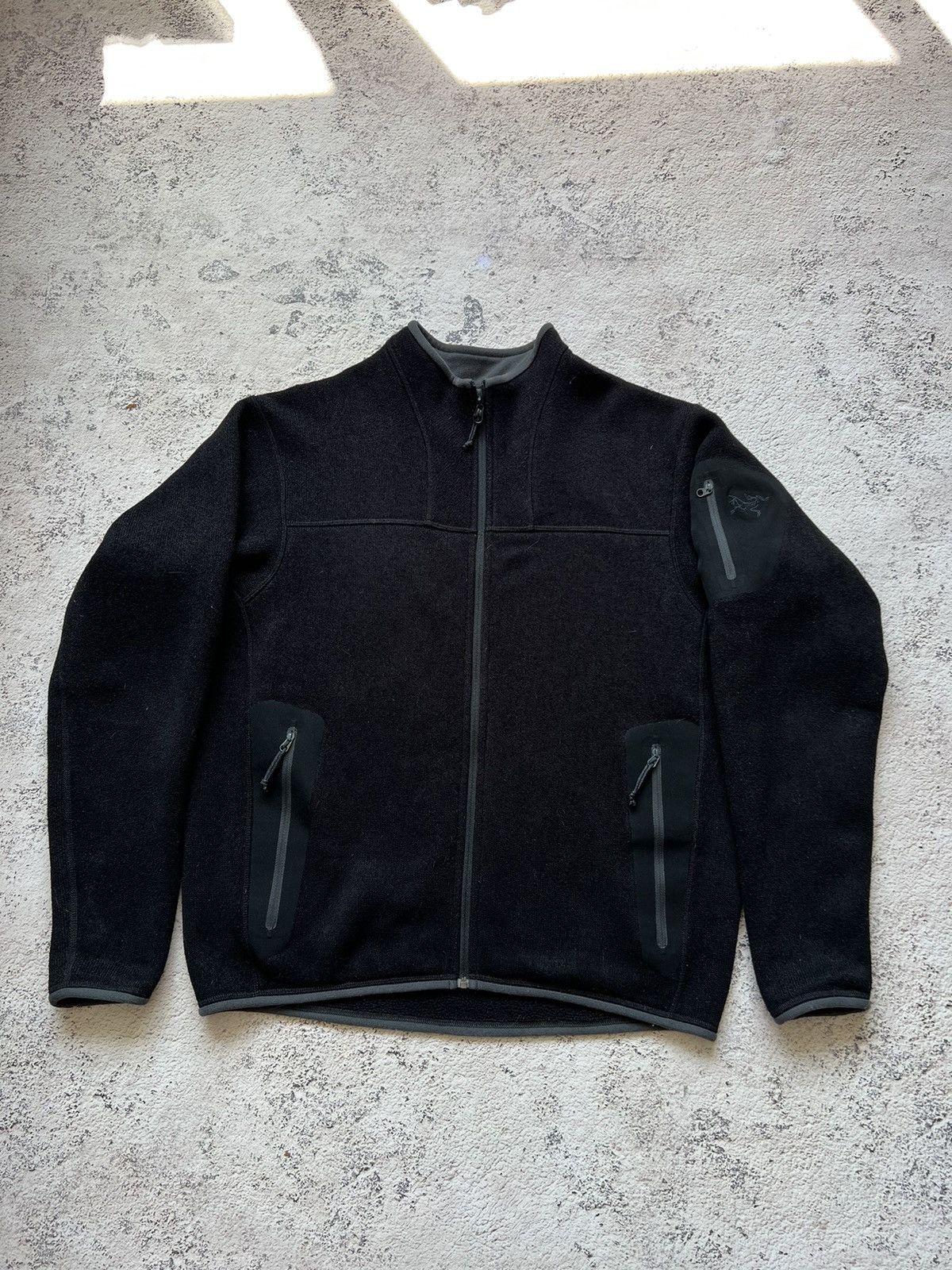 Arc'teryx × Vintage Vintage Arcteryx Polartec Black Fleece Pullover Sweatshirt Size US S / EU 44-46 / 1 - 3 Thumbnail
