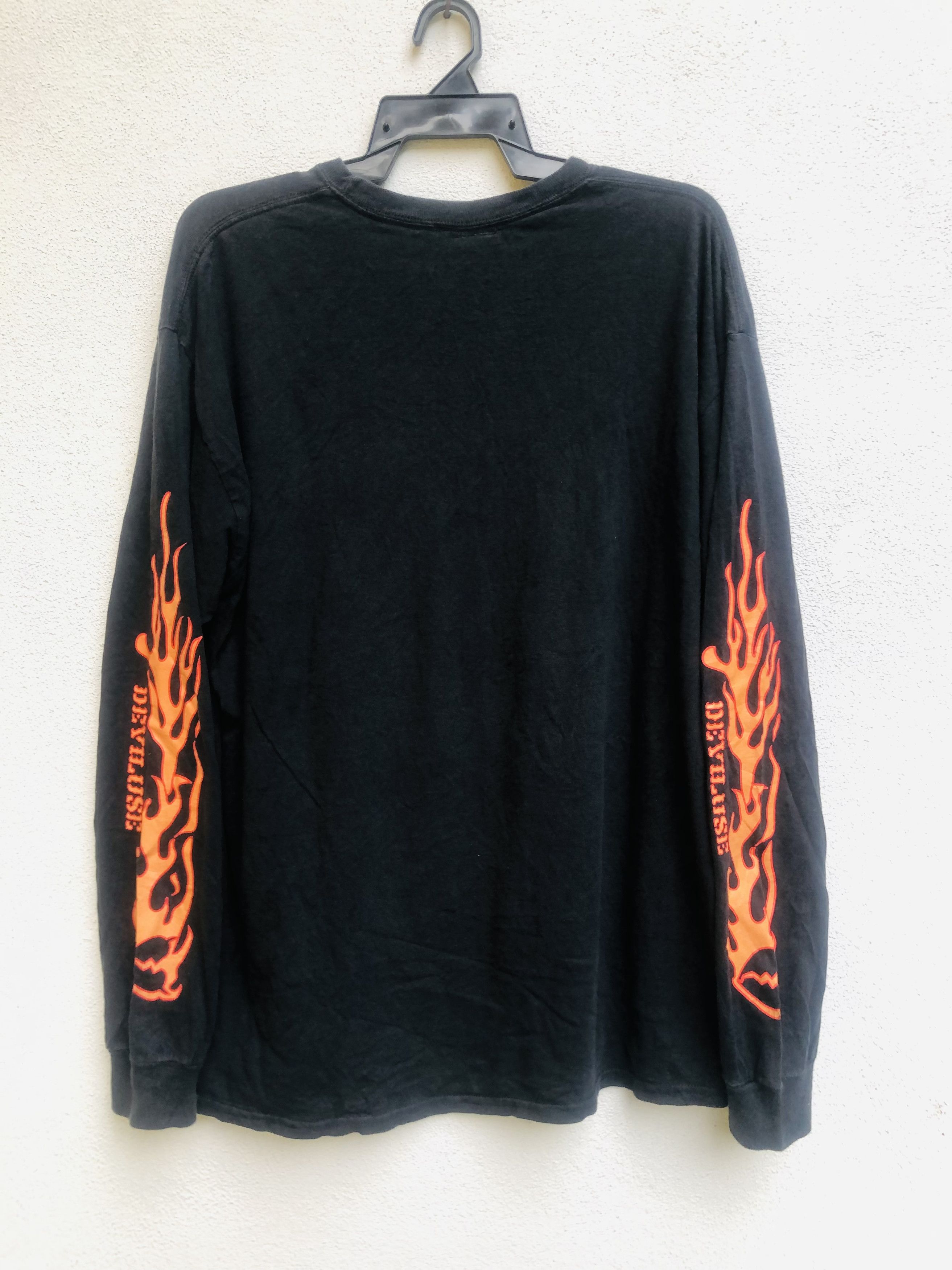 Japanese Brand × Vintage Vintage Deviluse Fire Streetwear Fashion Style Shirt Size US L / EU 52-54 / 3 - 2 Thumbnail