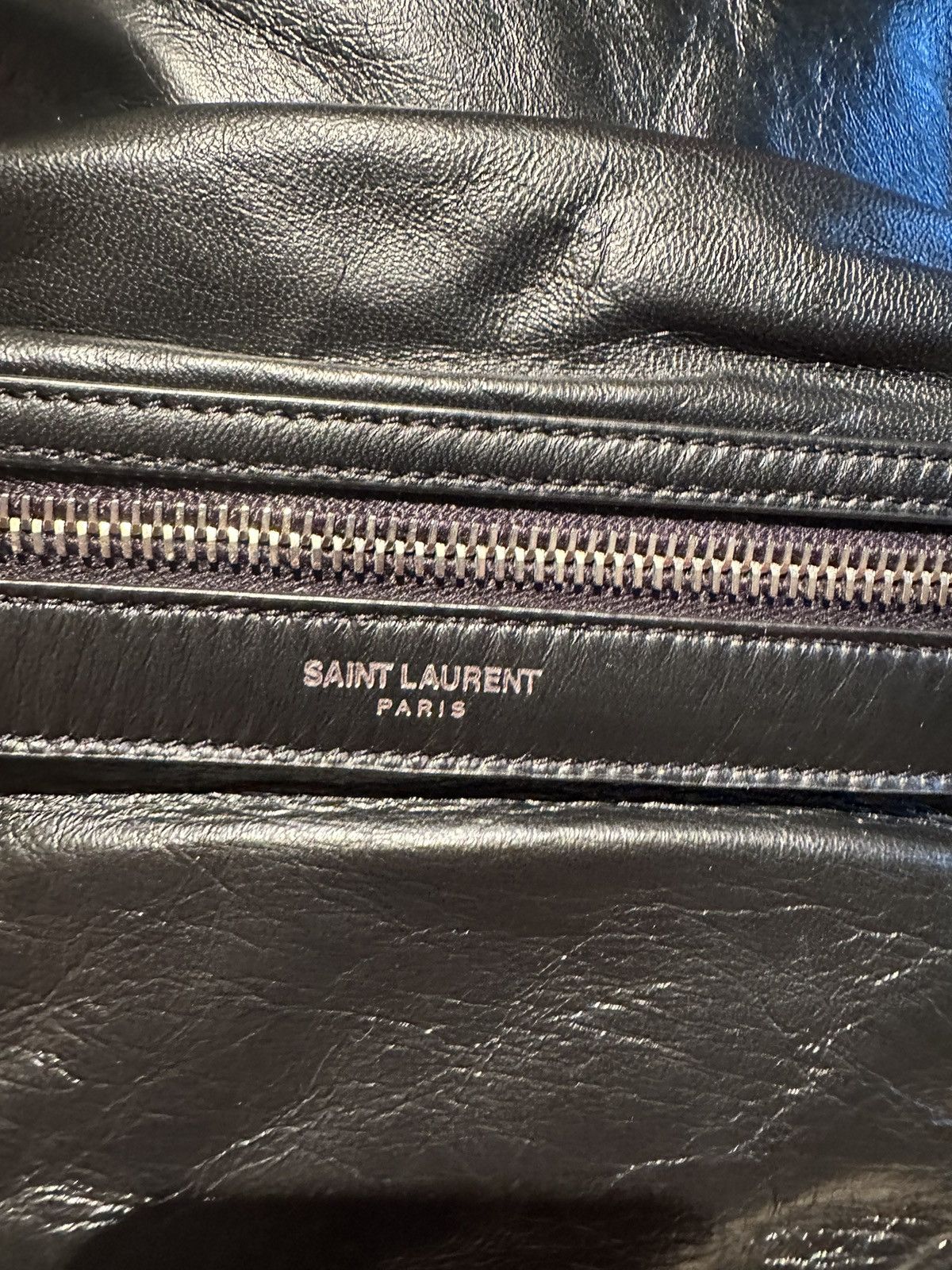 Saint Laurent Paris RUNWAY GRAIL🏆$2k+ Saint Laurent leather city backpack bag Size ONE SIZE - 16 Thumbnail
