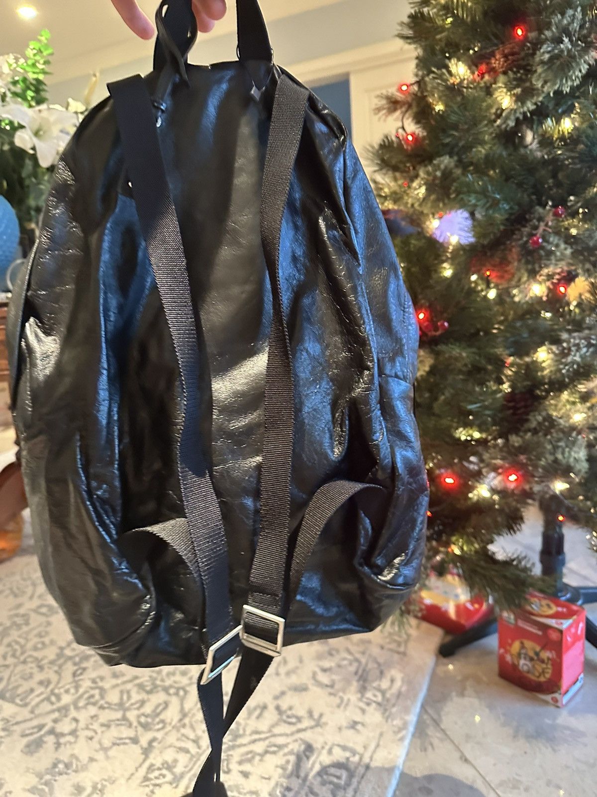 Saint Laurent Paris RUNWAY GRAIL🏆$2k+ Saint Laurent leather city backpack bag Size ONE SIZE - 6 Thumbnail
