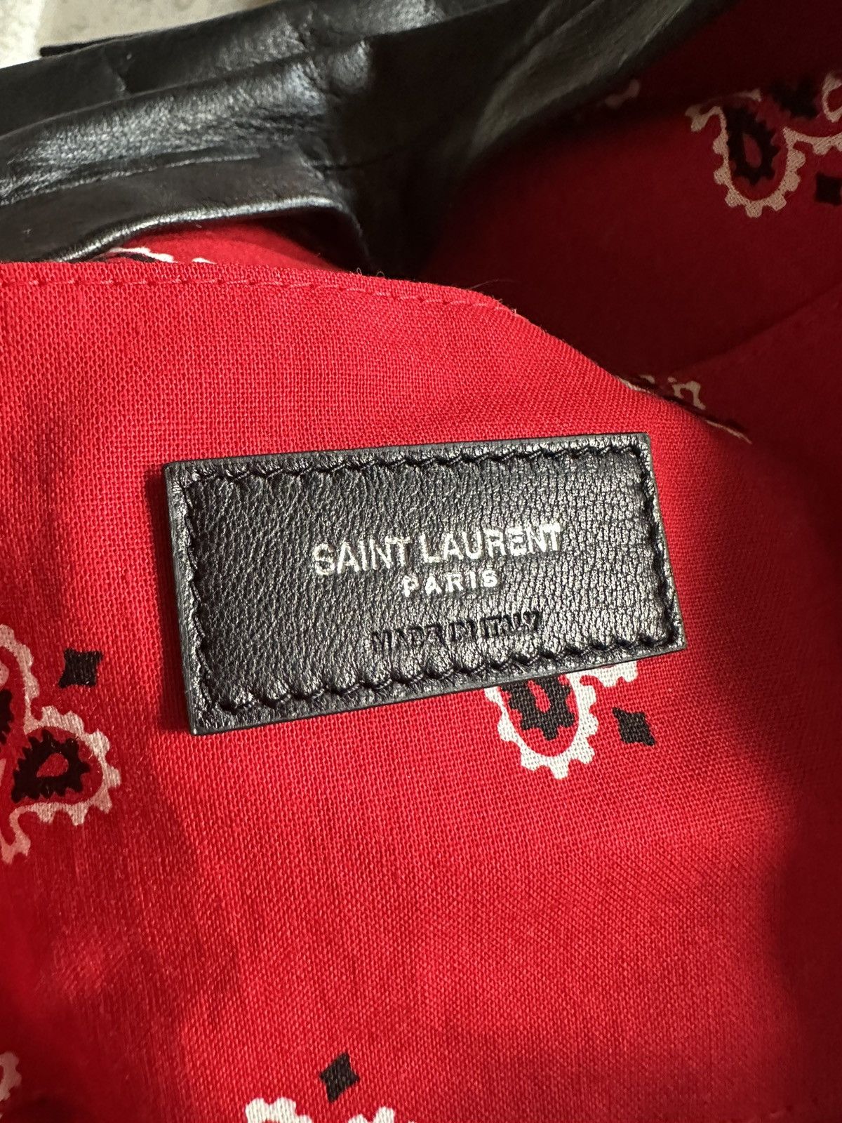 Saint Laurent Paris RUNWAY GRAIL🏆$2k+ Saint Laurent leather city backpack bag Size ONE SIZE - 11 Thumbnail