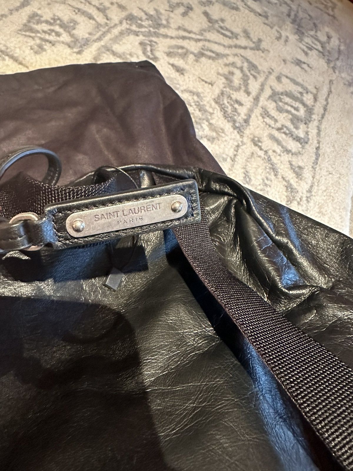 Saint Laurent Paris RUNWAY GRAIL🏆$2k+ Saint Laurent leather city backpack bag Size ONE SIZE - 20 Thumbnail