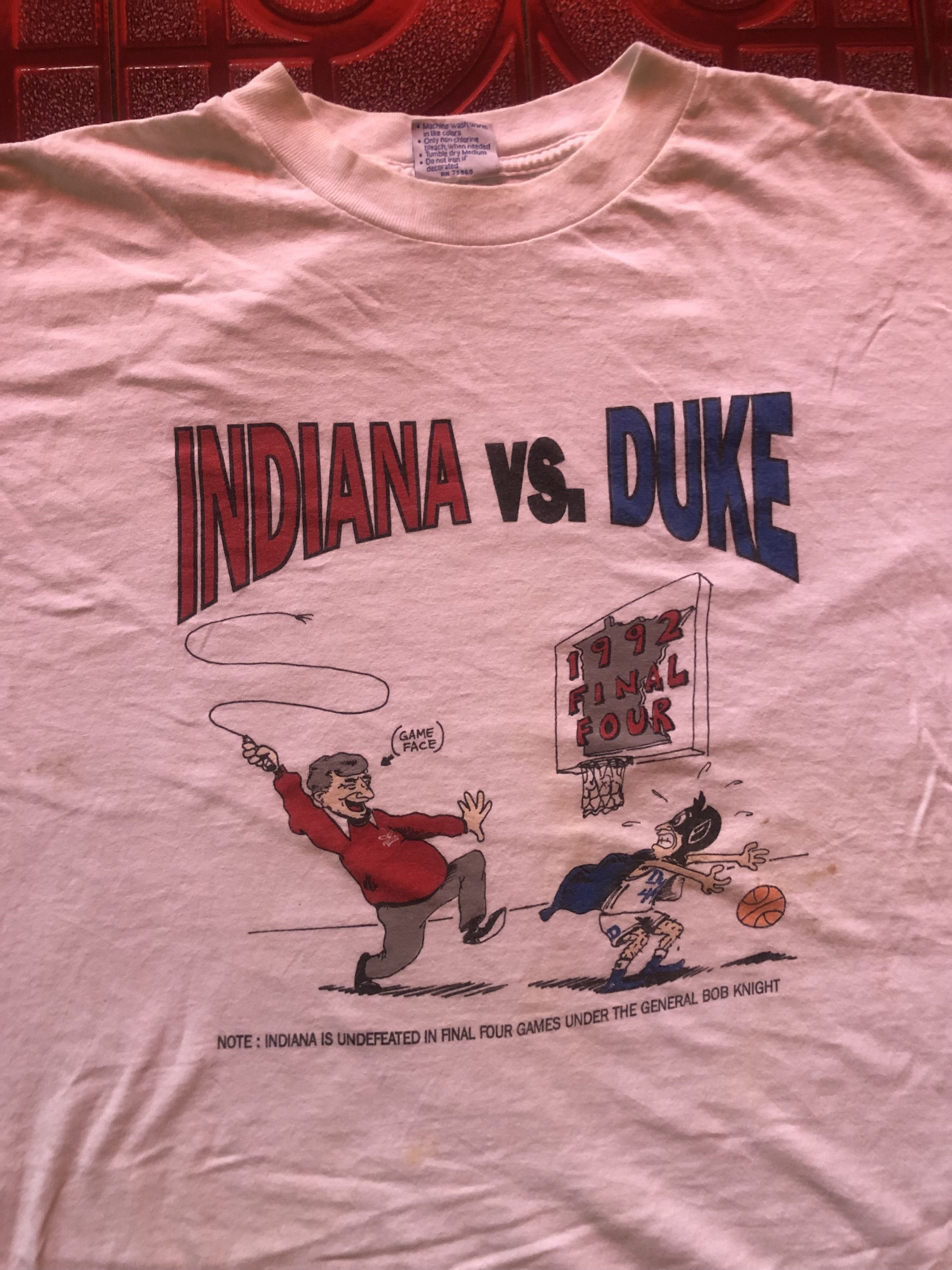 Vintage Vintage Indiana Vs Duke Parodi Sportwear Fashion Style Size US XL / EU 56 / 4 - 3 Thumbnail