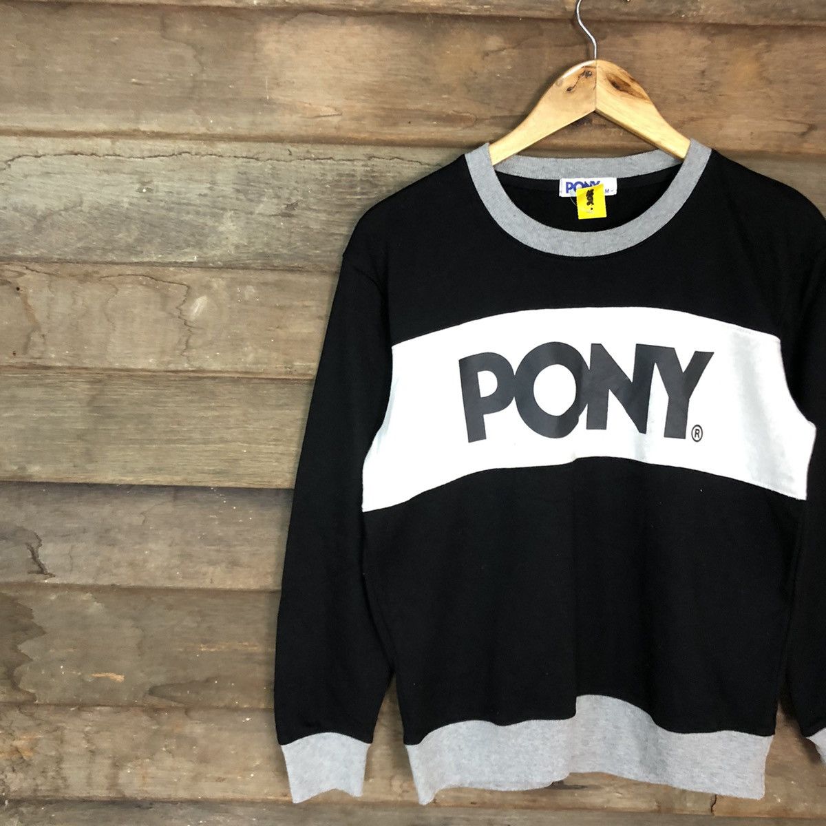 Japanese Brand × PONY Pony Black Big Logo Sweatshirt #2813 Size US S / EU 44-46 / 1 - 7 Thumbnail