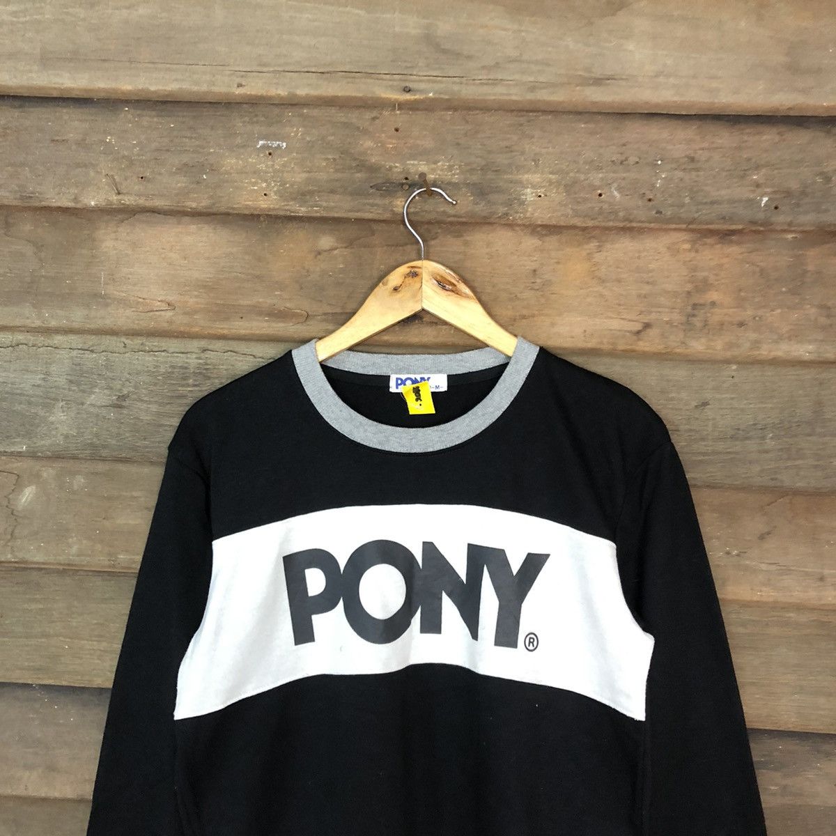 Japanese Brand × PONY Pony Black Big Logo Sweatshirt #2813 Size US S / EU 44-46 / 1 - 2 Thumbnail